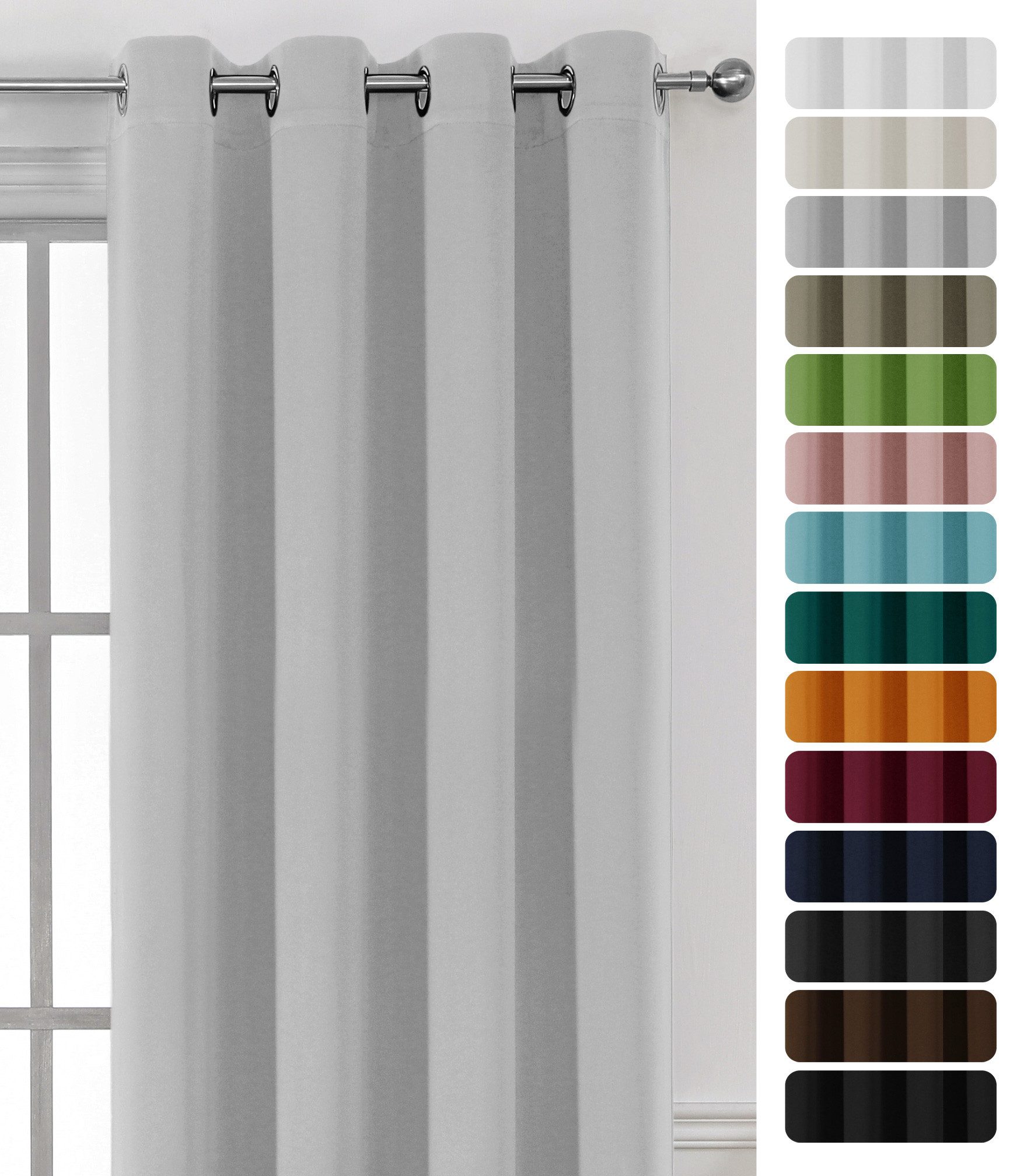 Verdunkelungsvorhang Verdunkelungsgardine Ösen Vorhang blickdicht abdunkelnd, Beautex, Ösen (1 St), verdunkelnd
