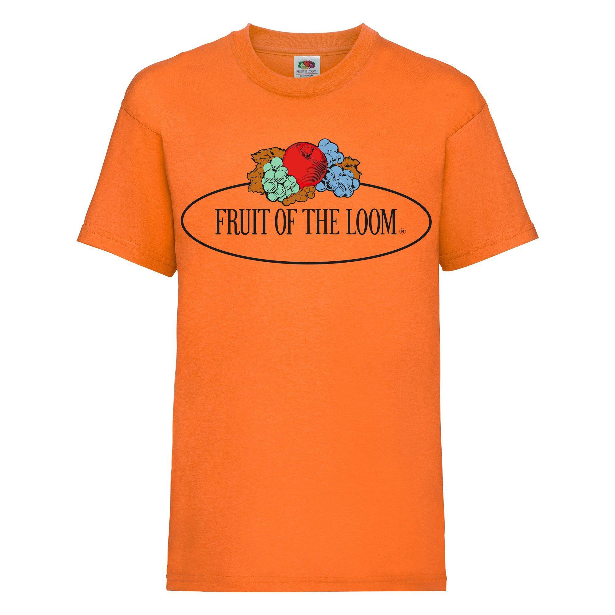 mit Loom Rundhalsshirt Kinder Fruit of the T-Shirt Vintage-Logo
