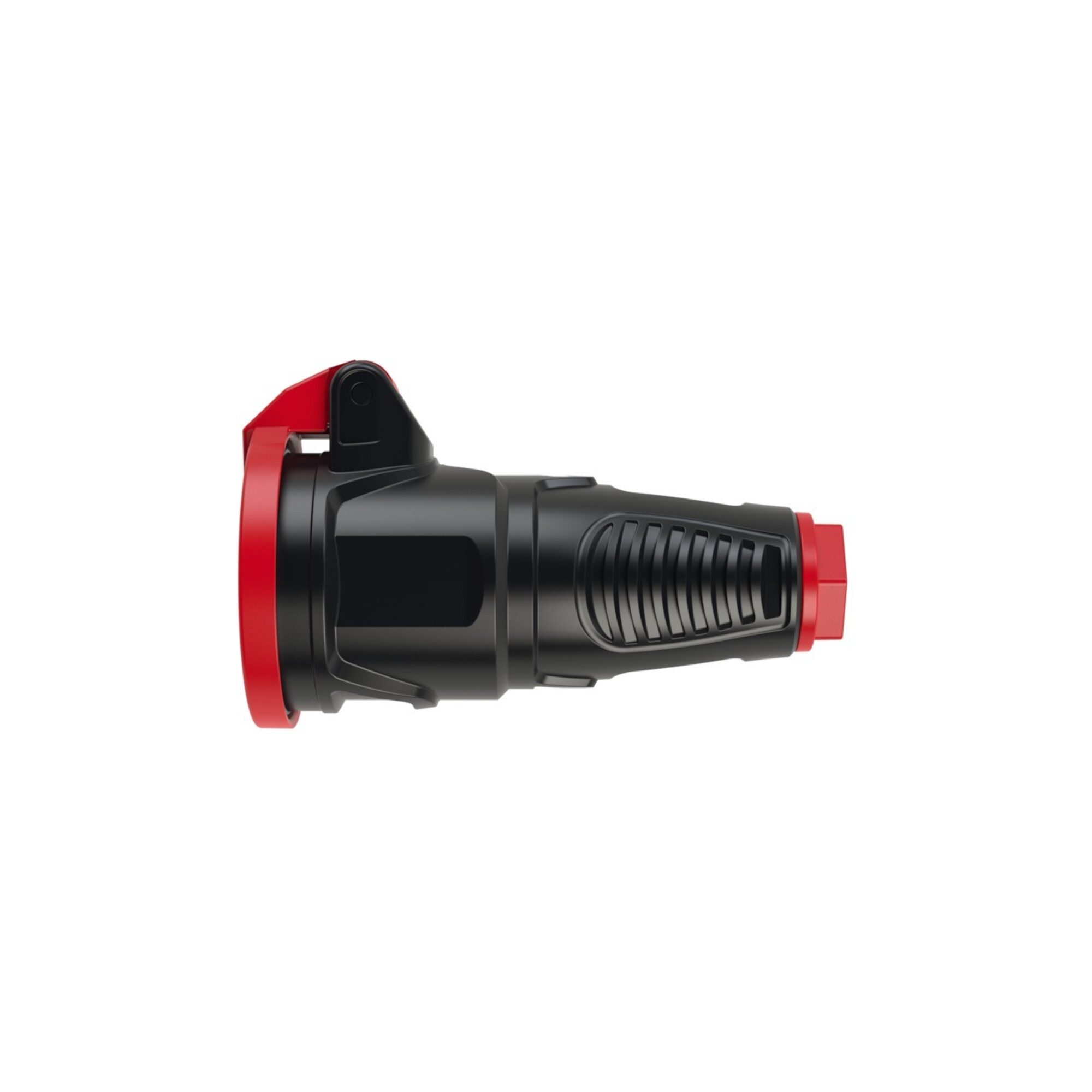 PCE Stromerzeuger Schutzkontaktkupplung IP54 Vollgummi+Klappdeck. 16A / 250V AC / 3p (2P