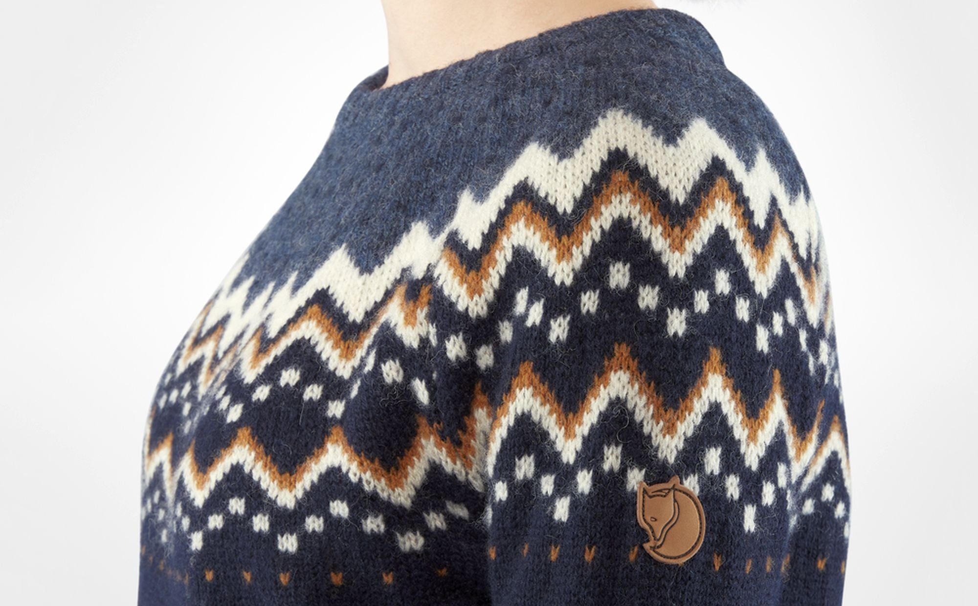 Fjällräven Wollpullover Fjällräven Damen Övik Knit Sweater