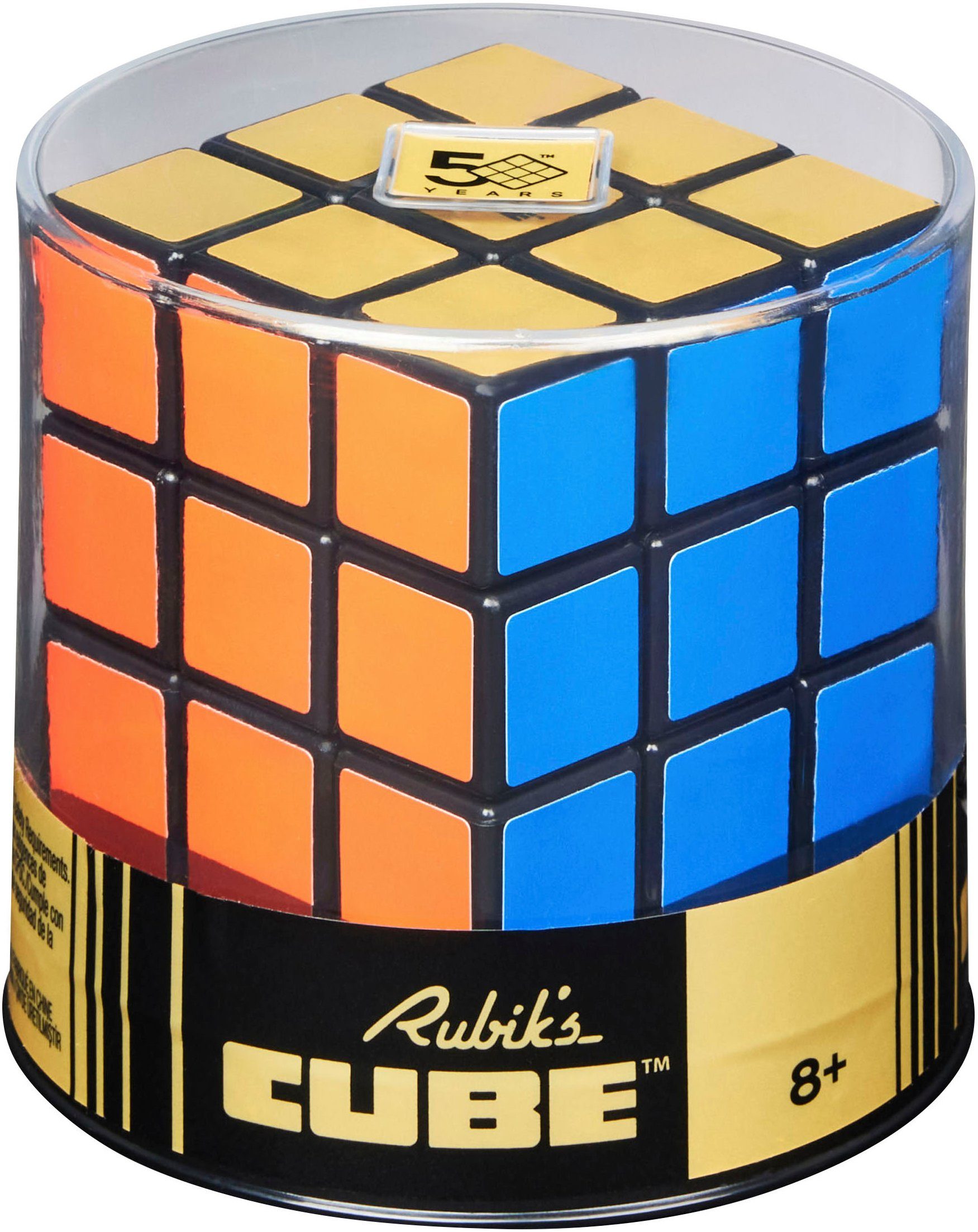 Spin Master Spiel Rubik's - 3x3 Retro Cube - 50th Anniversary, Logikspiel-Würfel