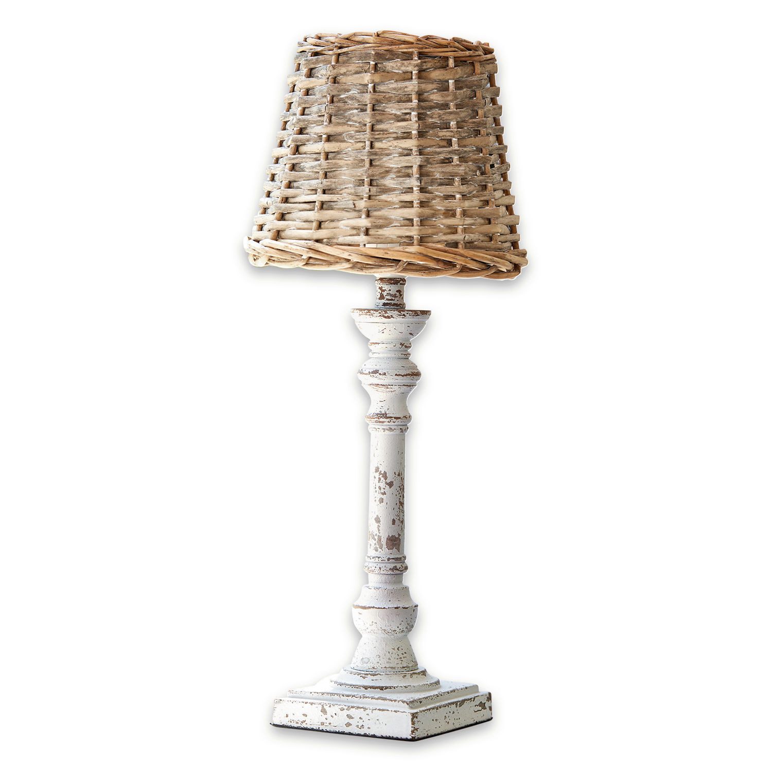 Mirabeau Tischleuchte Tischlampe Noelie braun/antikweiß