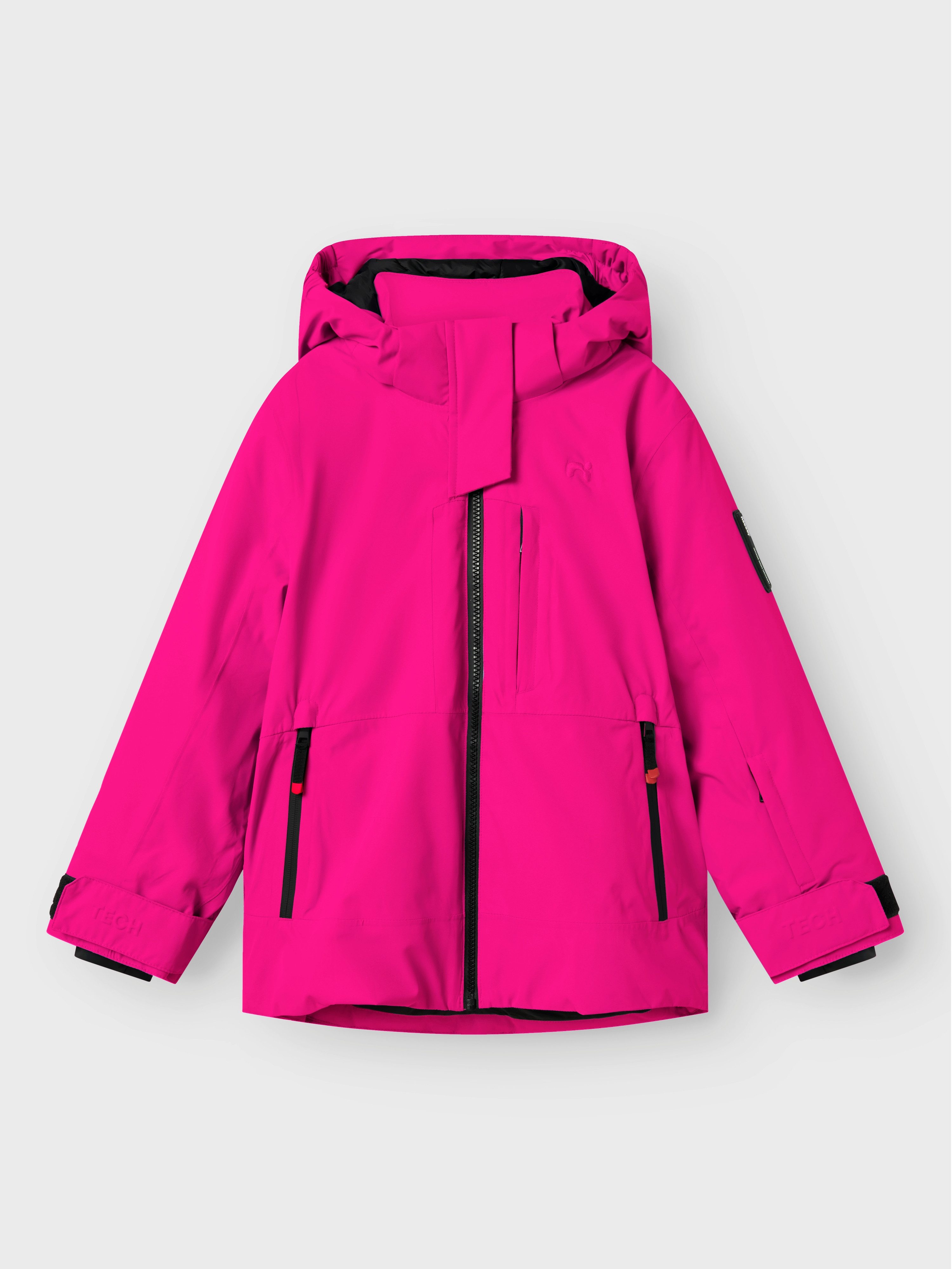 Name It Skijacke NKNSLOPE10 JACKET SKI EDITION FO NOOS Skipasstasche, Recco-Reflektor, winddicht, wasserdicht