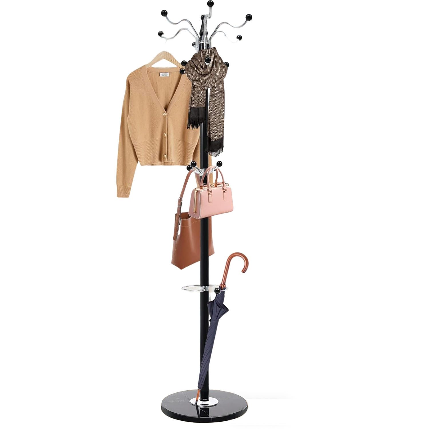 SURFOU Garderobenständer aus Metall Garderobenständer Coat Stand Kleiderbüg günstig online kaufen