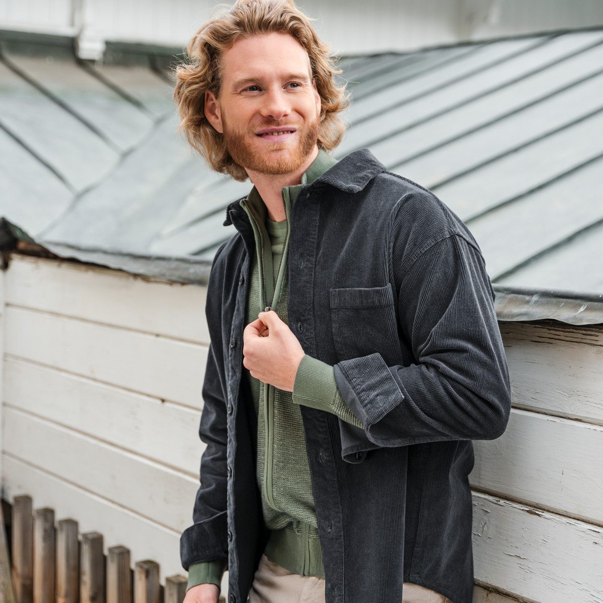 LIVING CRAFTS Cordjacke PIET GOTS zertifiziert
