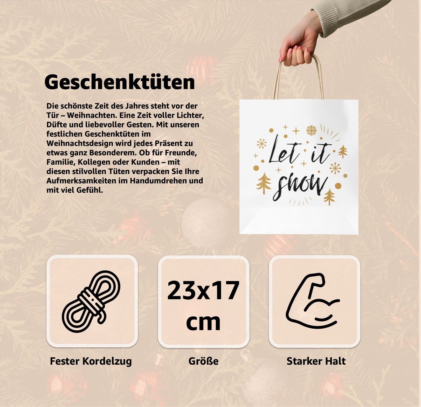 happymas Aufbewahrungsbox 12 XXL-Geschenktaschen für Weihnachten: Weihnacht günstig online kaufen