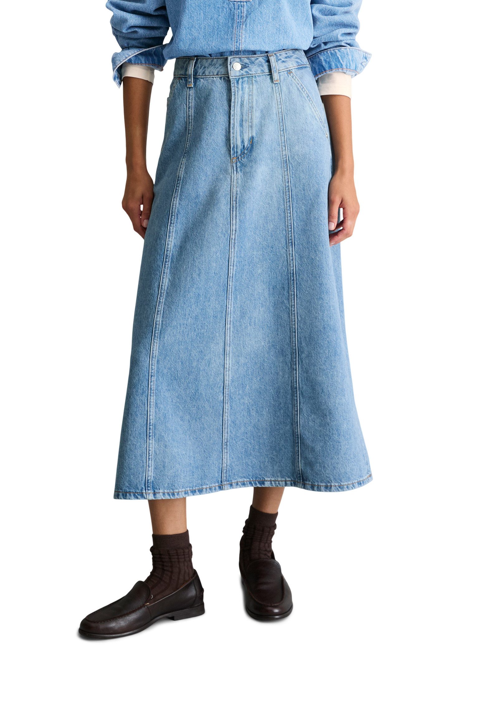 Marc O'Polo DENIM Jeansrock aus Bio-Baumwoll-Denim