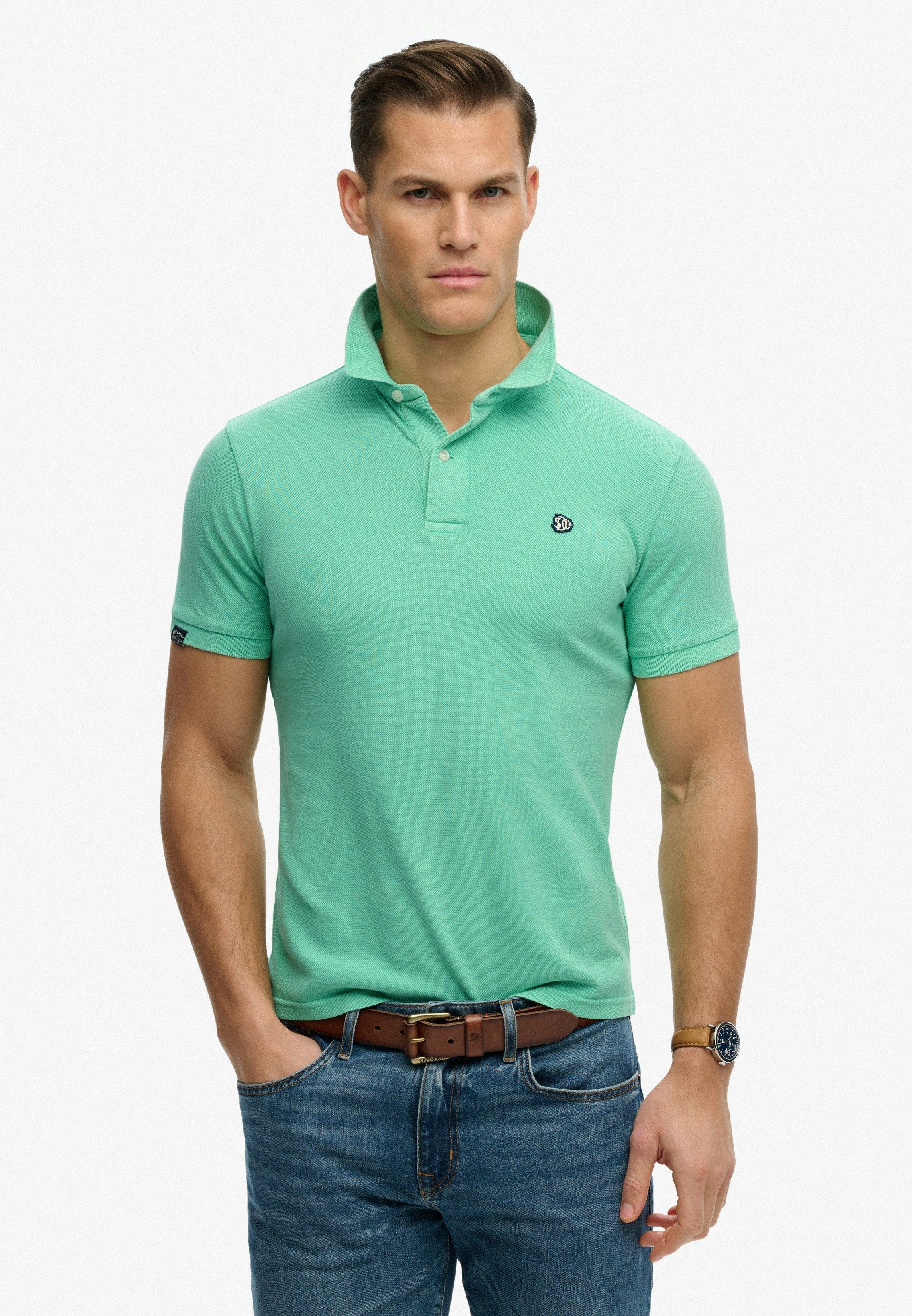 Superdry Poloshirt VINTAGE DESTROY POLO Baumwolle, relaxed fit