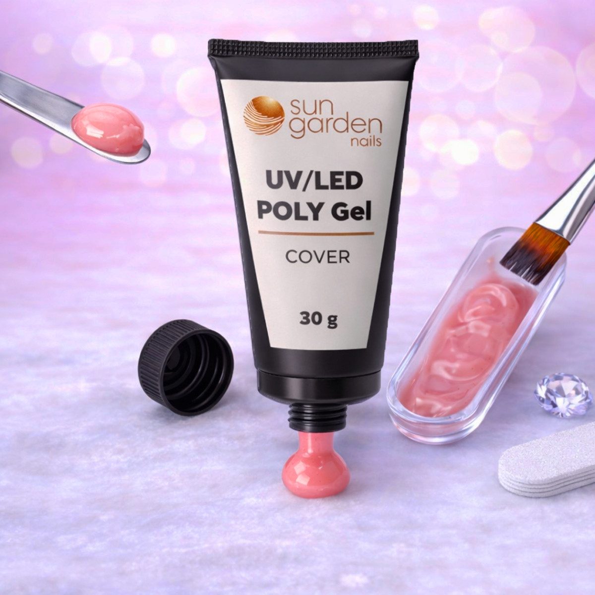 Sun Garden Nails UV-Gel Sun Garden Nails UV Poly Gel Cover 30g, Extreme Dickviskoses Gel