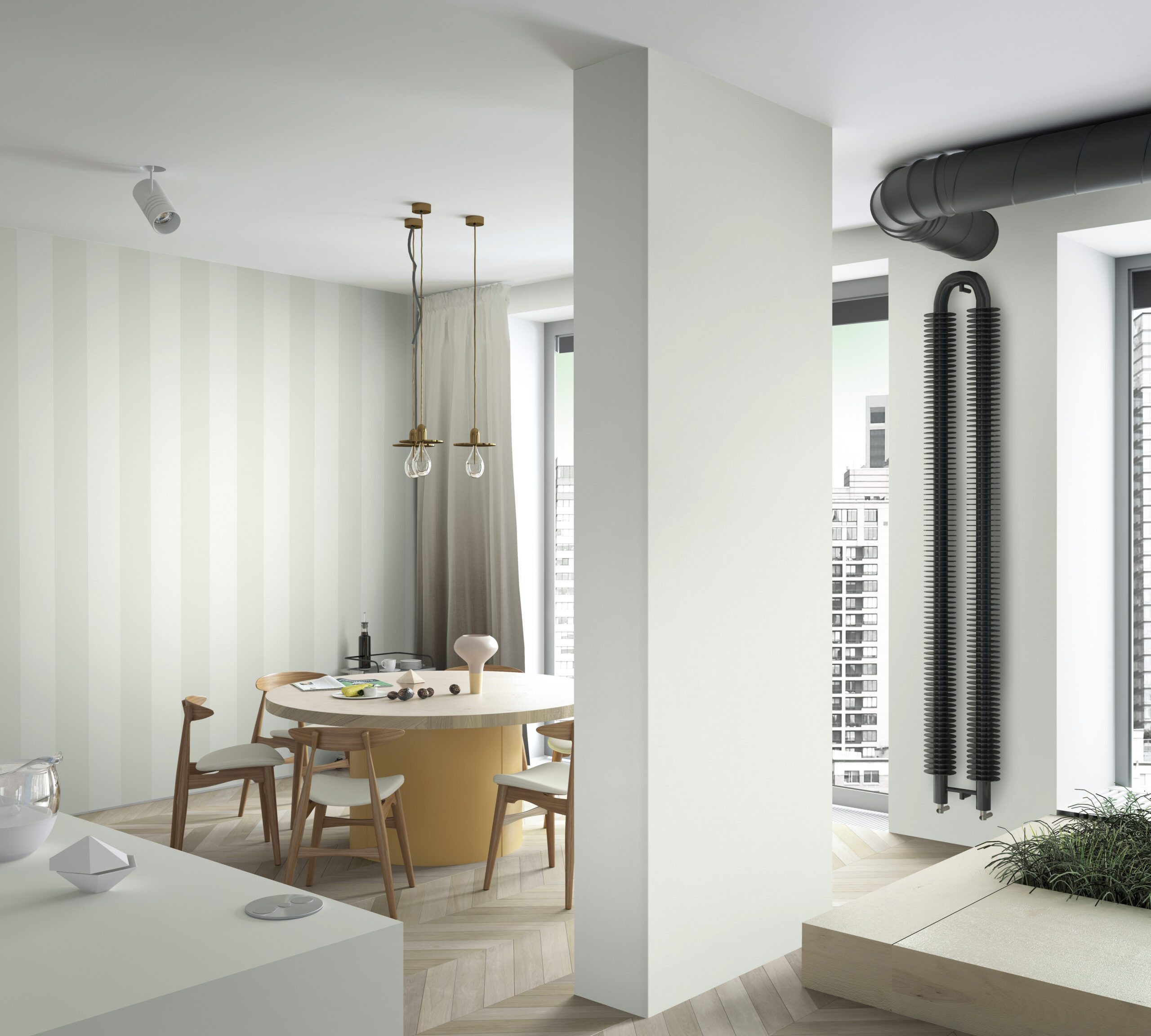 Marburg Vliestapete Blockstreifen Modern 10,05 m x 0,53 m Grau günstig online kaufen