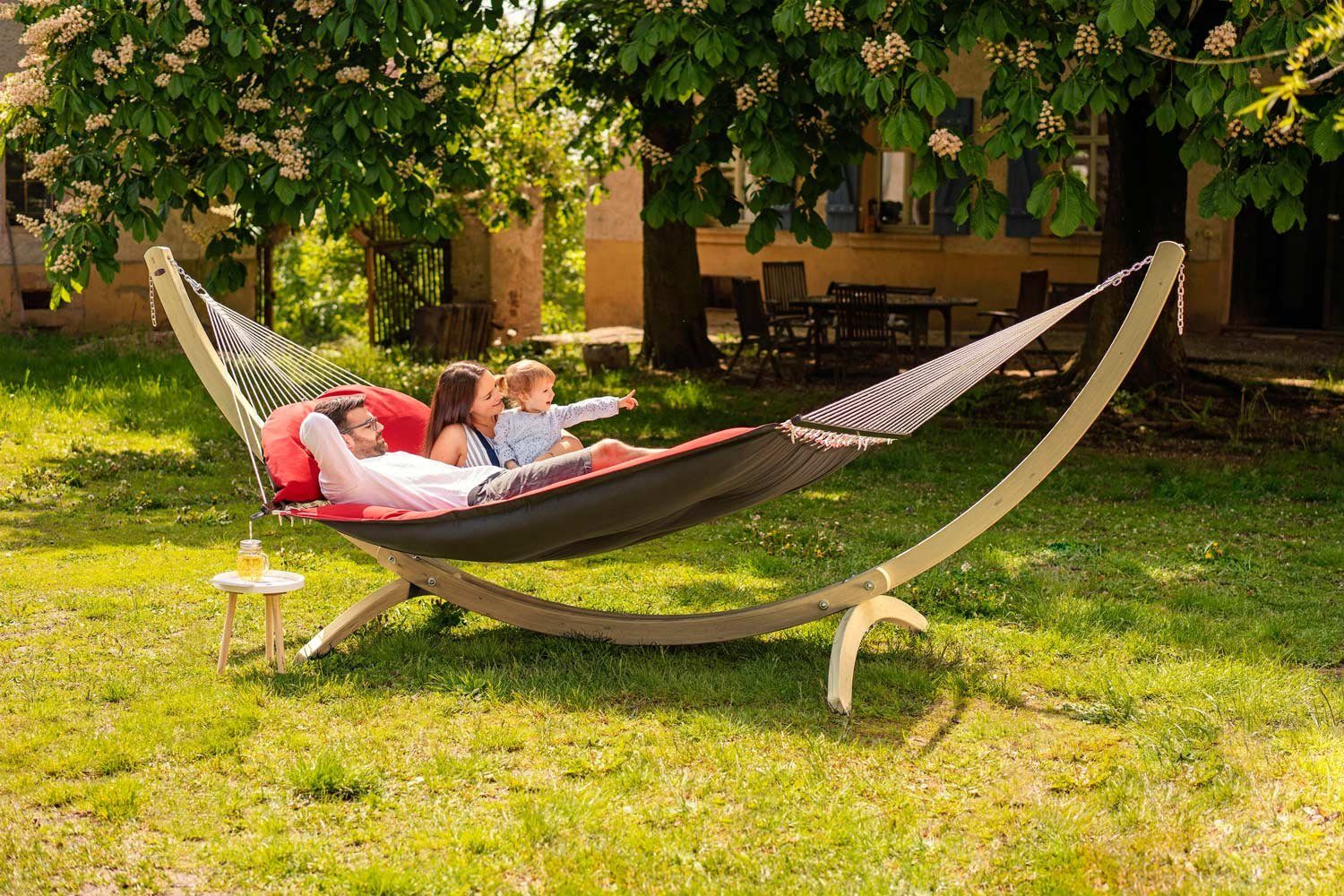Amazonas Stabhngematte Luxushngematte Fat Hammock red