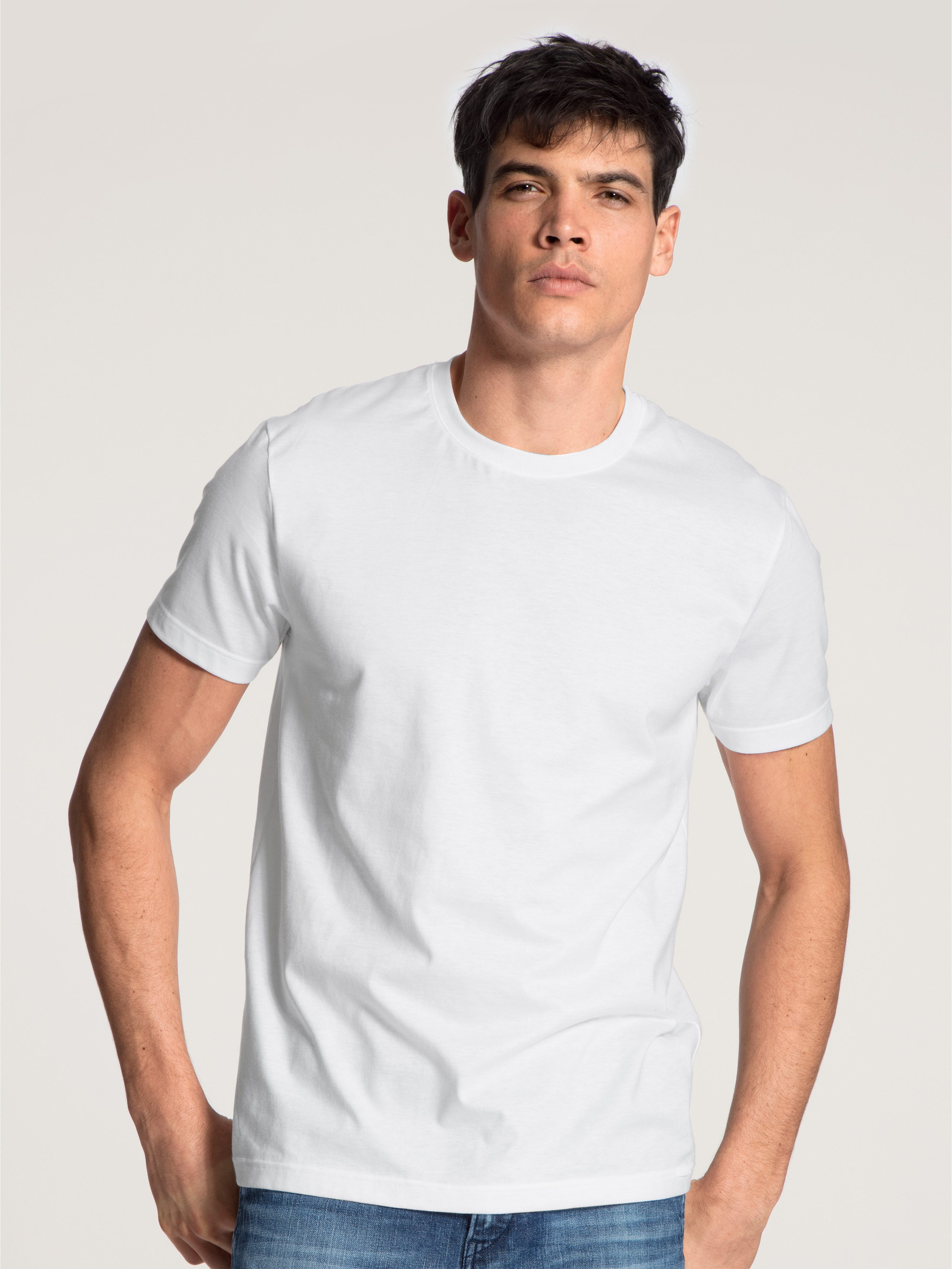 CALIDA T-Shirt Natural Benefit (2er Pack) Modern Fit, Single Jersey, Kurzarm, Rundhals-Ausschnitt – Bild 2 von 5