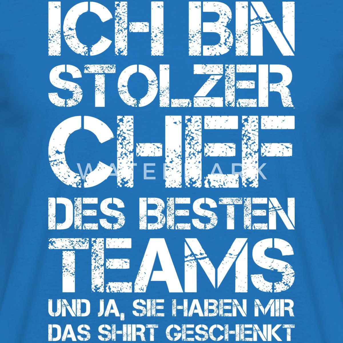 Spreadshirt T-Shirt Stolzer Chef Des Besten Teams Geschenk Geschenkidee für günstig online kaufen