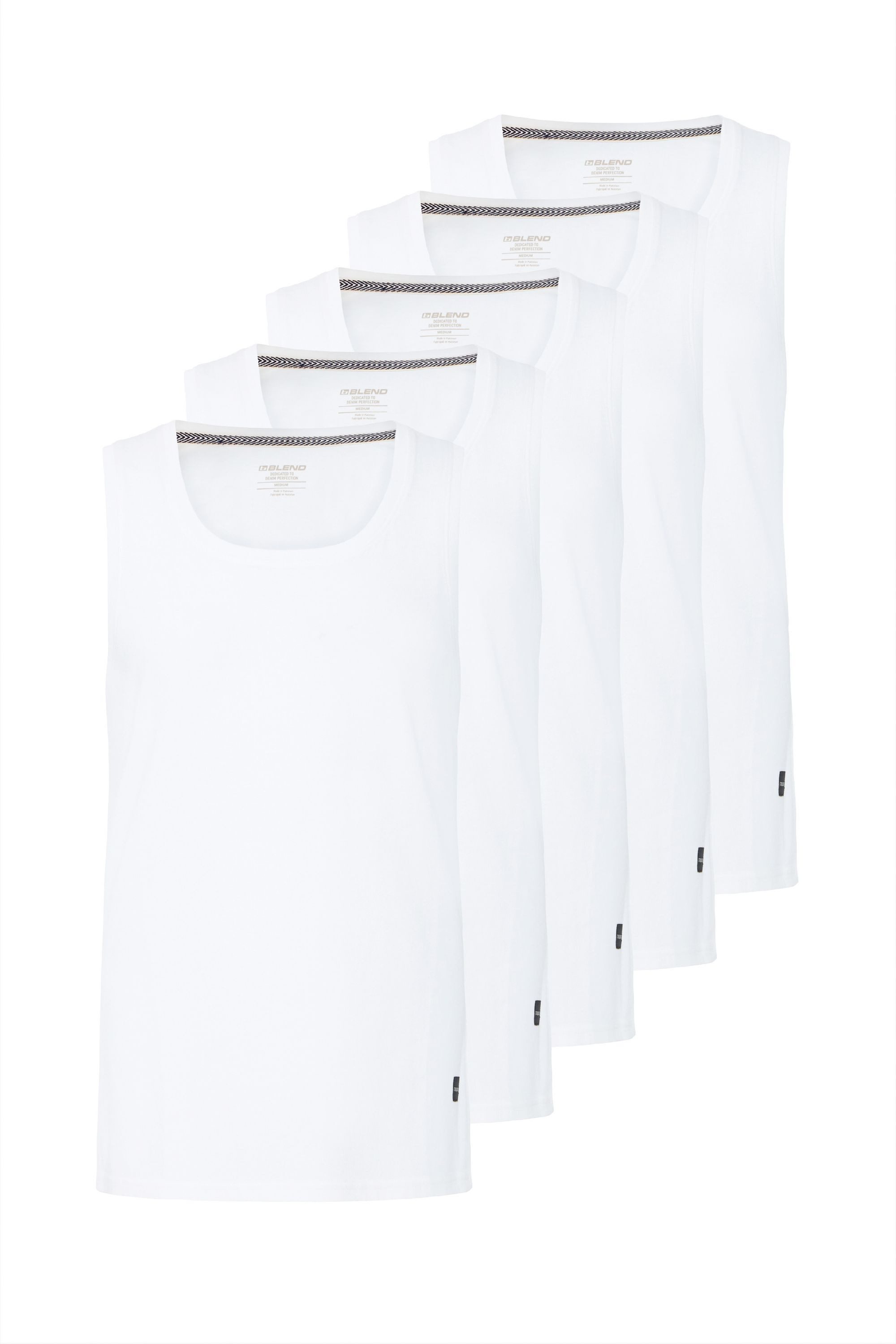 Blend Rundhalsshirt BHKris (5-tlg) 5er Pack Klassisches Tanktop