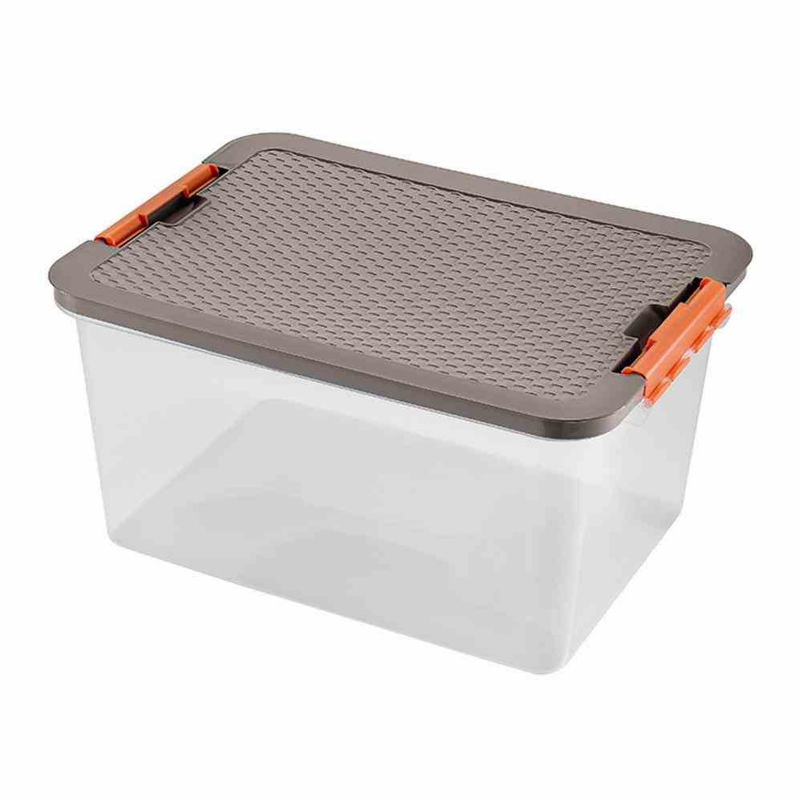 Heidrun Aufbewahrungsbox Systembox 38 l, 52 x 37 x 27 cm Deckel in Rattanoptik farbig sortiert