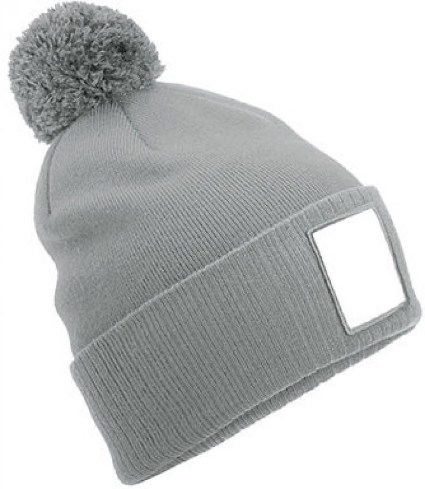 Bommelmütze Appliqué Patch Pom Beanie Bommelmütze