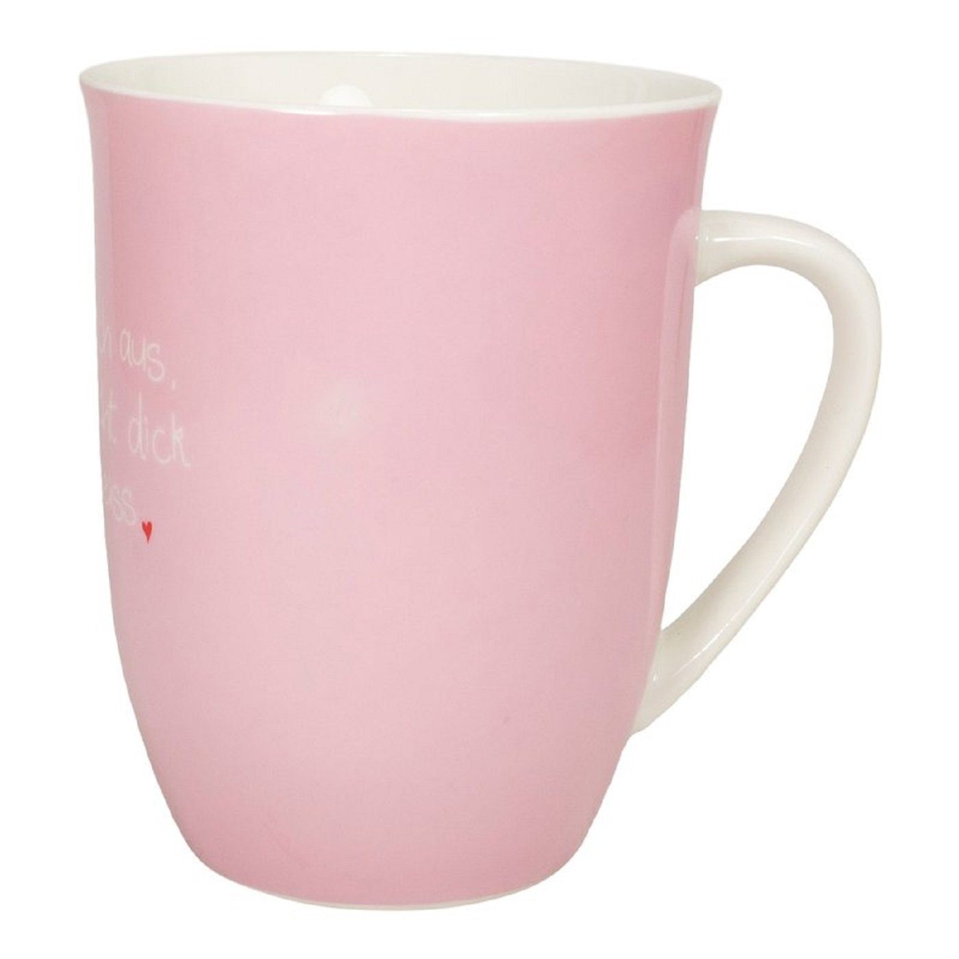 MEA LIVING Tasse Tasse "Hitze dehnt sich aus, also bin ich nicht dick sondern heiss"