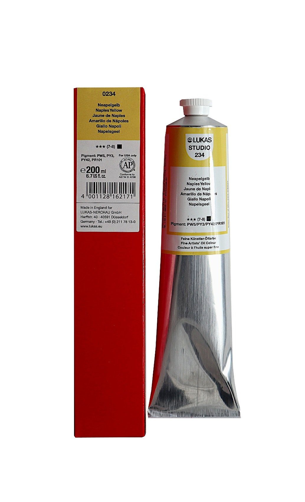 Lukas-Nerchau GmbH Ölfarbe STUDIO OIL Neapelgelb - 200 ml