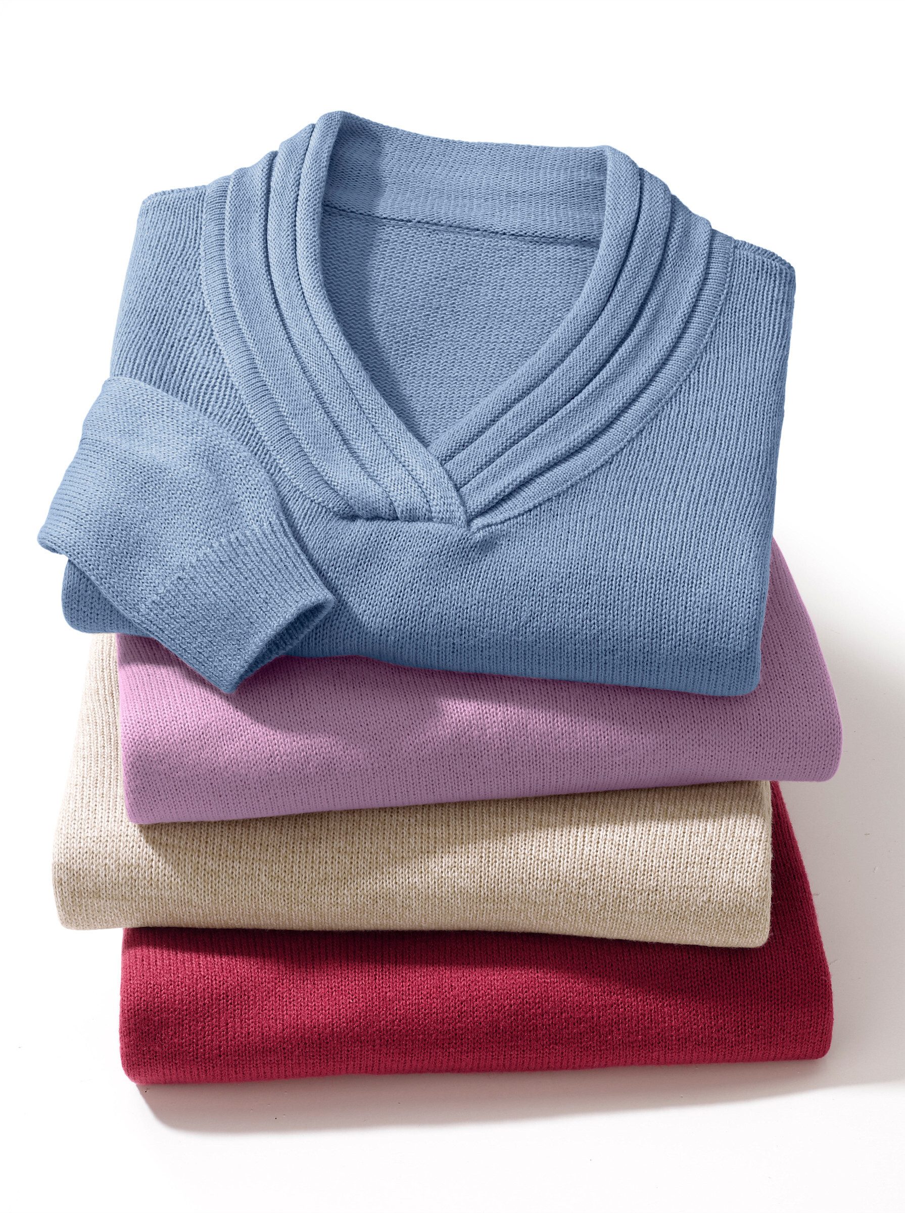 Strickpullover V-Ausschnitt-Pullover