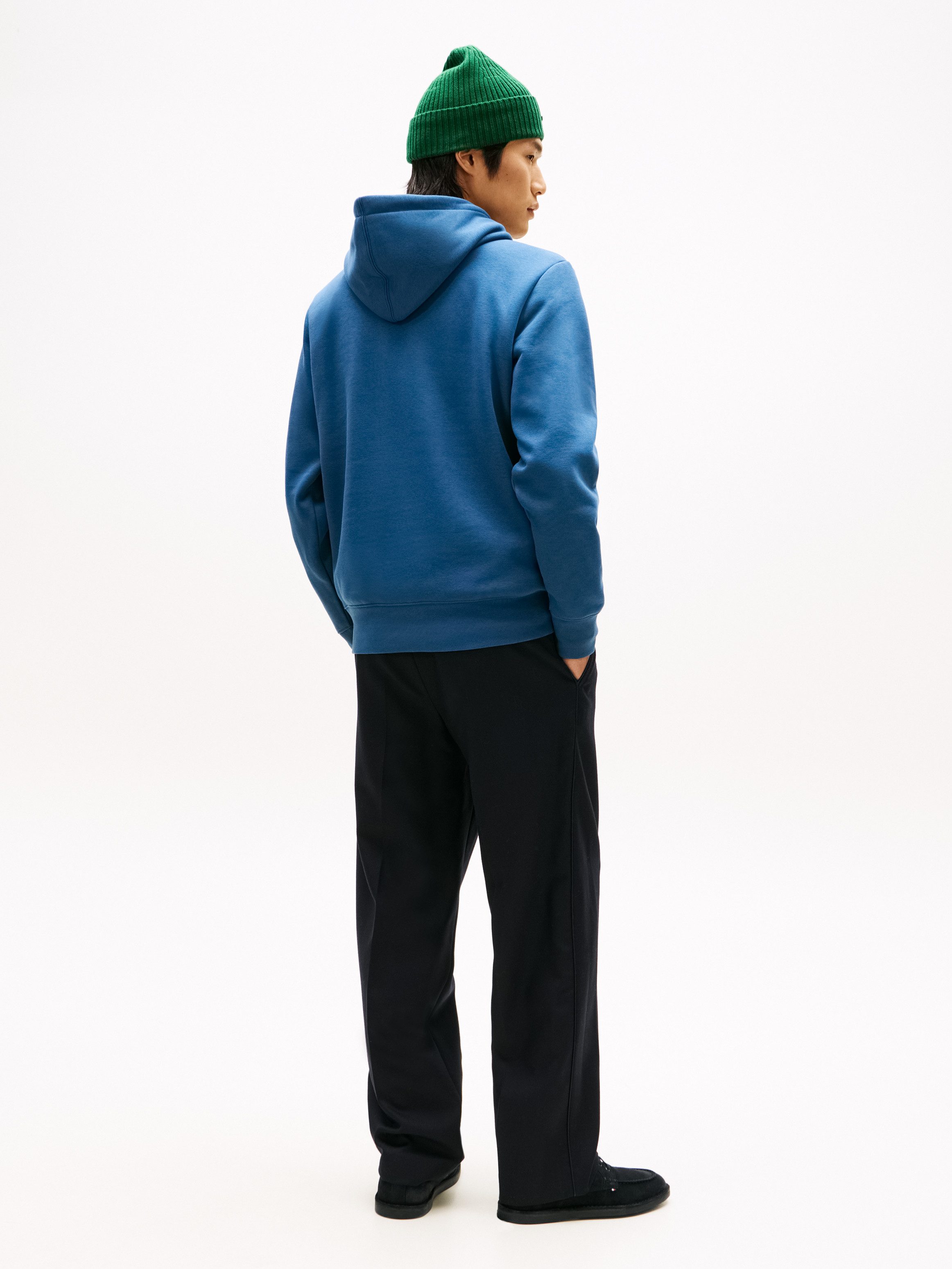 Tommy Hilfiger Hoodie SCRIPT LOGO HOODY mit aufgesticktem Logo