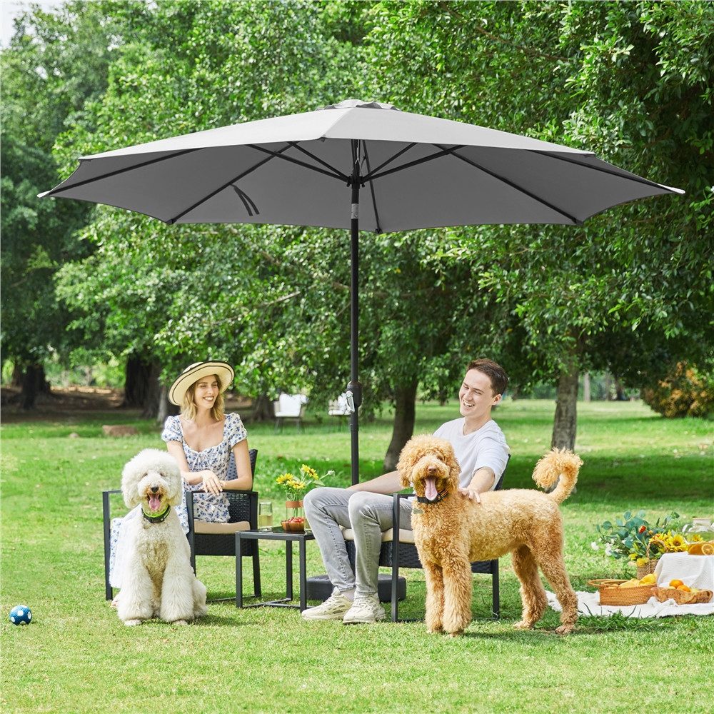 Yaheetech Sonnenschirm ∅ 223/270/294/327 cm, Gartenschirm günstig online kaufen