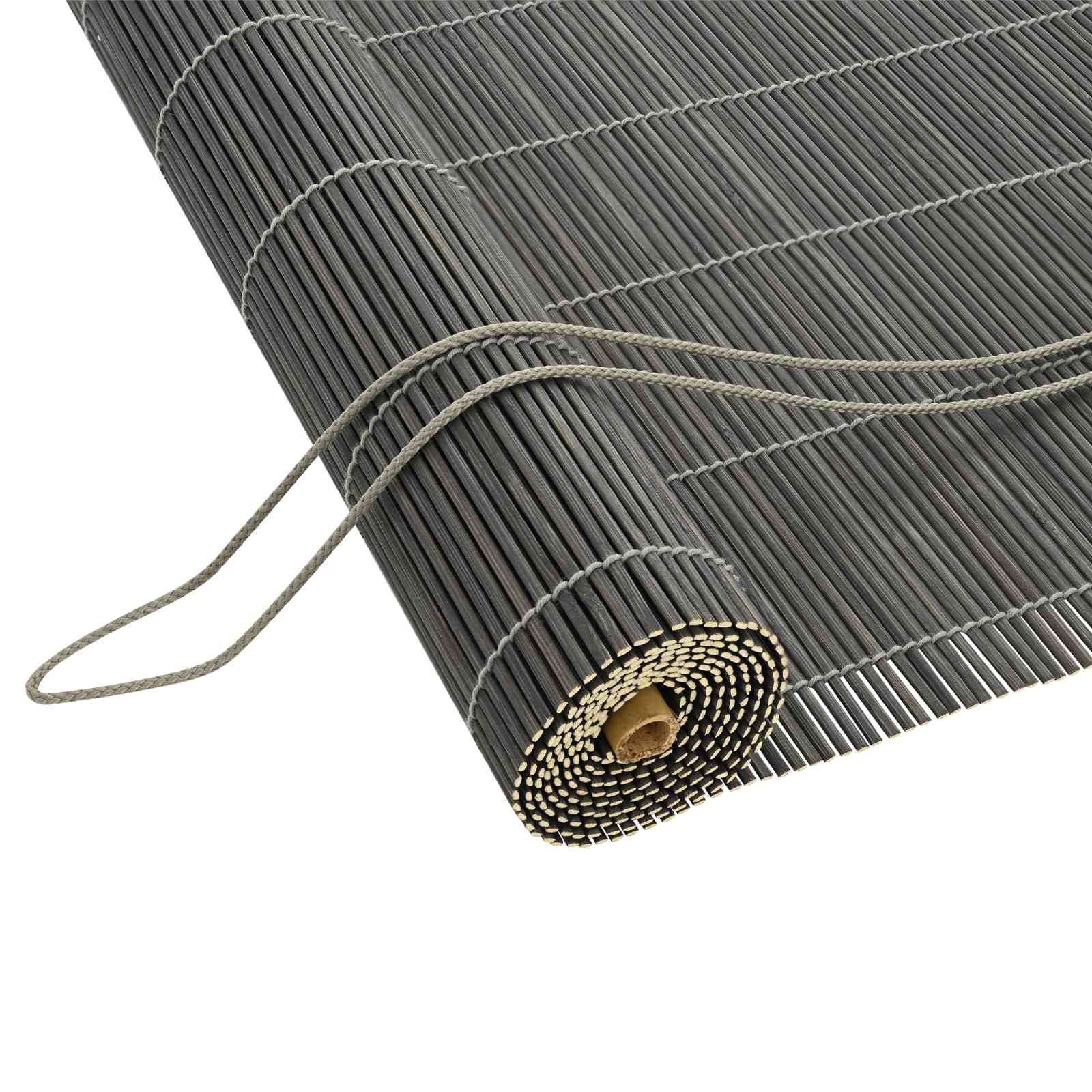 Rollo Rollo Grau 160 x 160 cm Bambus, vidaXL