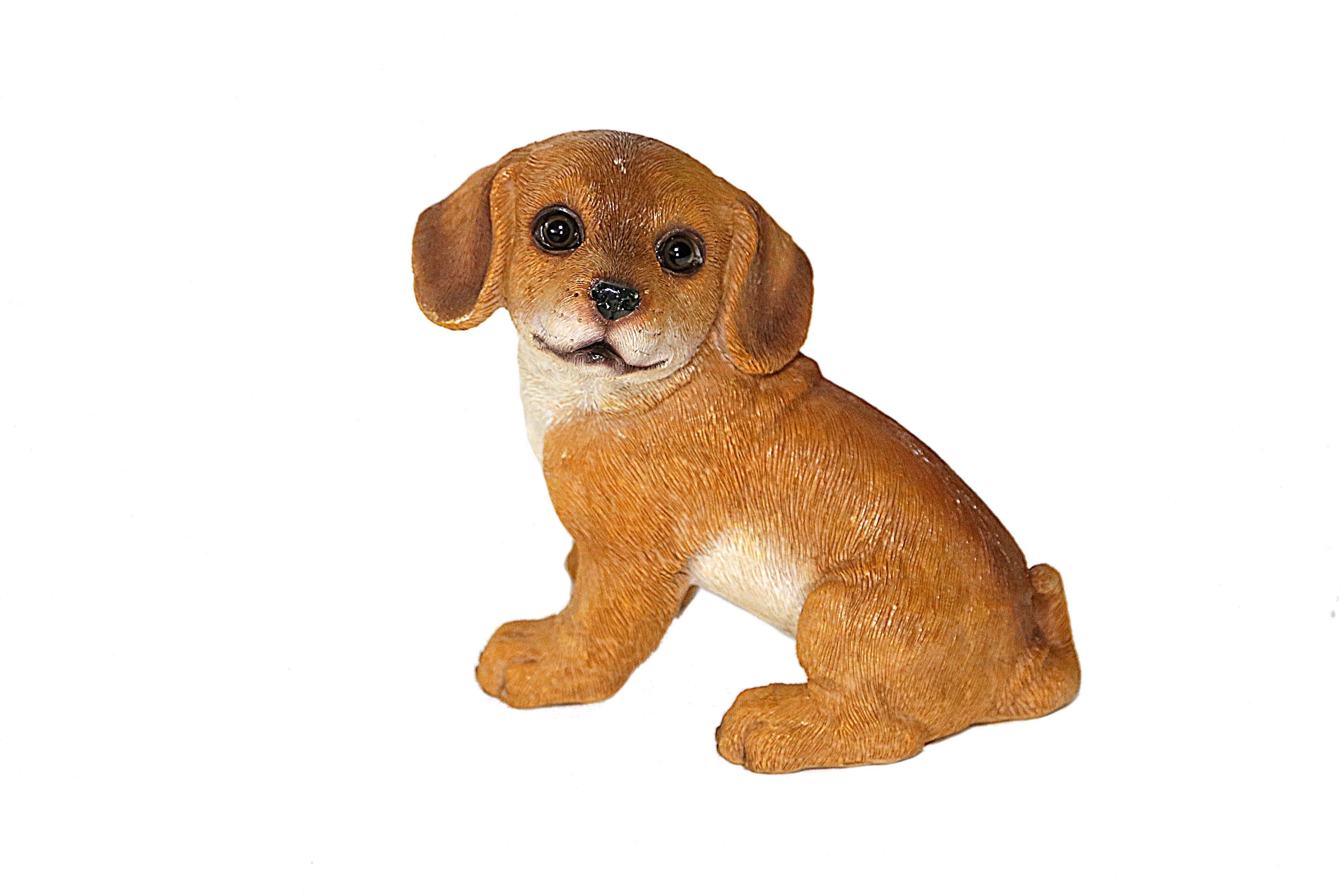 Deko-Figur Hund liegend aus Polyresin 60 cm x 24 cm x 15 cm