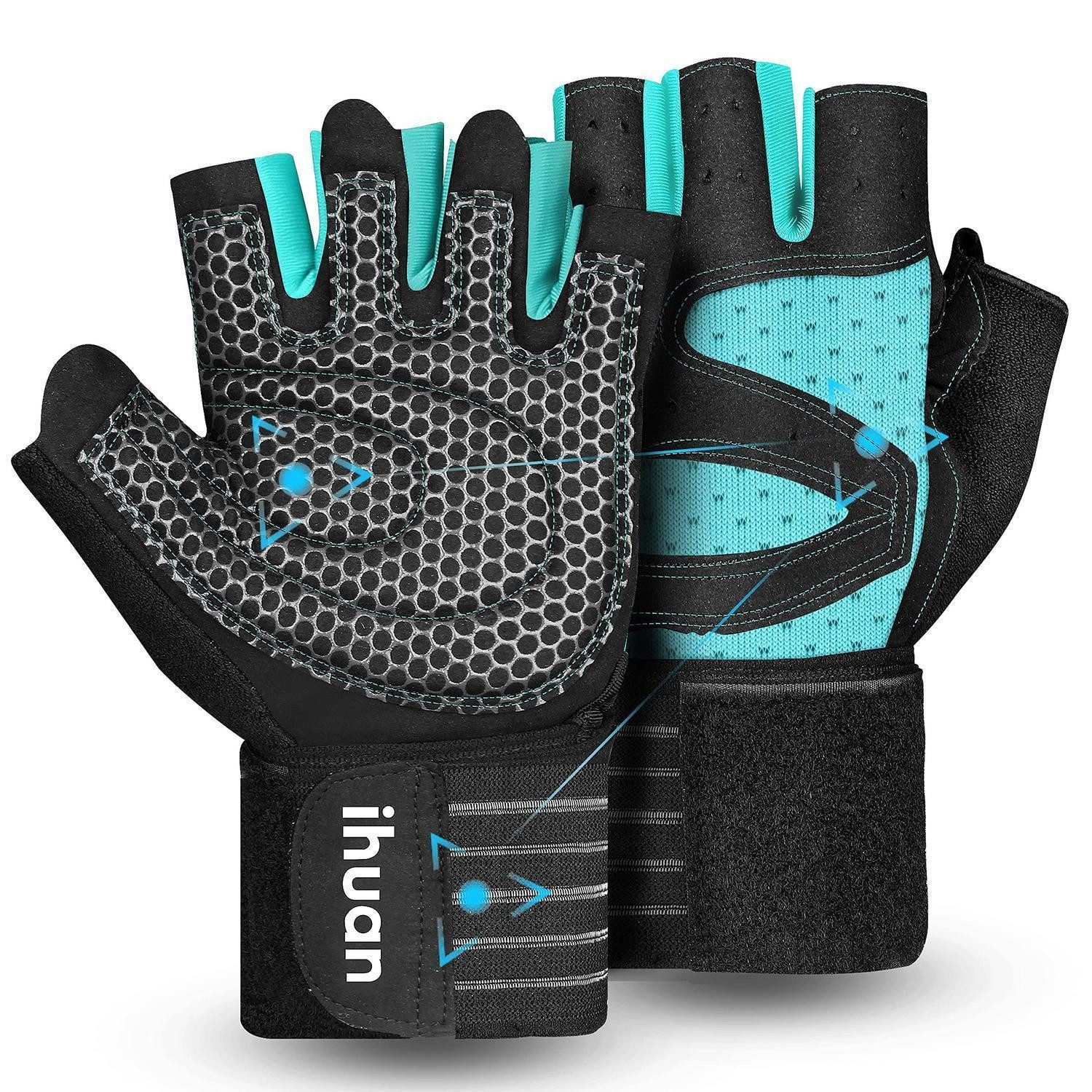 LuxusKollektion Trainingshandschuhe Fitness Handschuhe mit Handgelenkstütze (1-St)