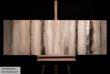 KUNSTLOFT Gemälde Vanilla Sky 150x50 cm, Leinwandbild 100% HANDGEMALT Wandbild Wohnzimmer