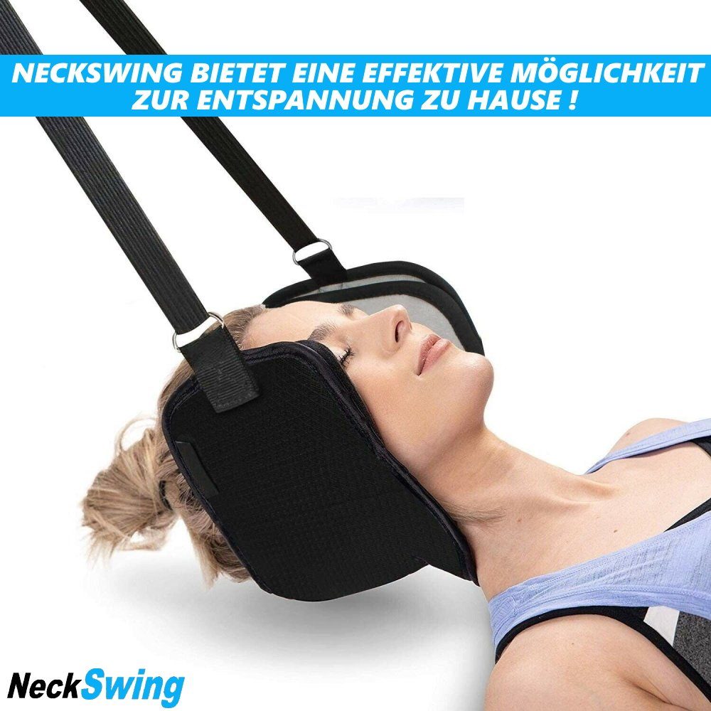 Nackenverspannungen Hängematte NeckSwing Nackenstrecker), Hals Premium Nackenhängematte Dehner Nacken MAVURA (Nackenmassagegerät Nackendehner Nackenschaukel Strecker Halshängematte