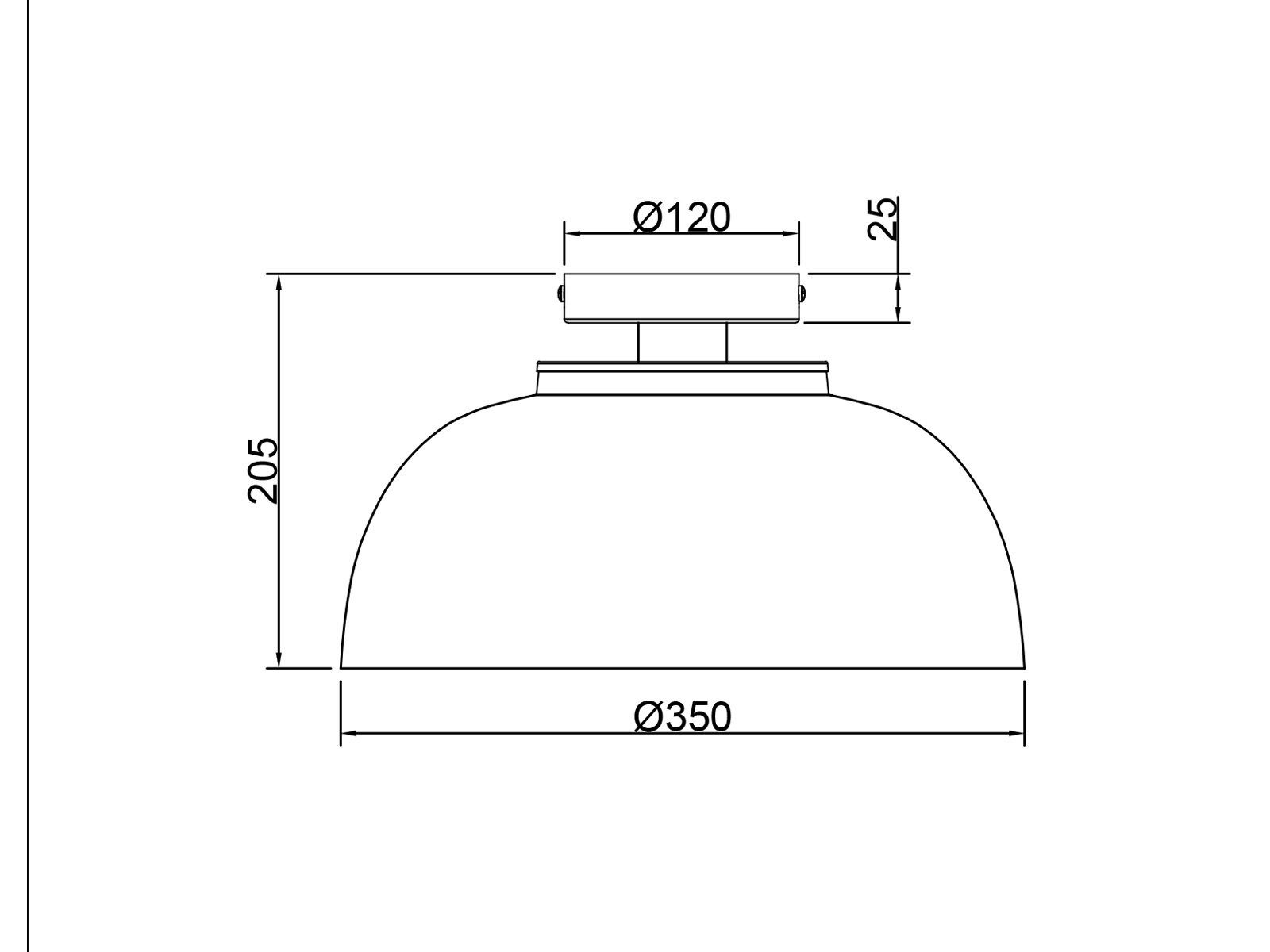 meineWunschleuchte LED Deckenleuchte, Dimmfunktion, LED ausgefallene Ø Industrie-design 35cm wechselbar, Lampen-schirm Schwarz Warmweiß, Gold