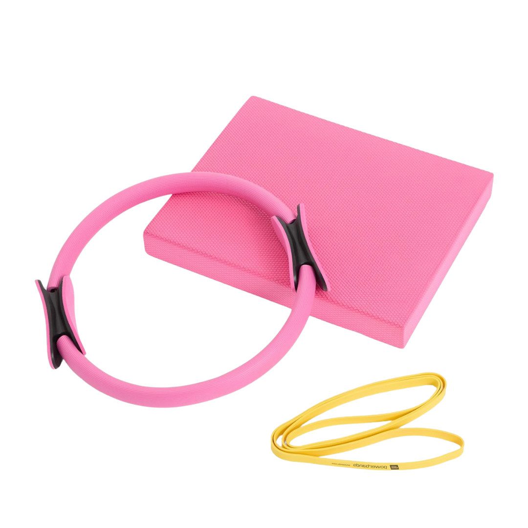 Winch Balancetrainer PREISSIEGER Yoga & Pilates Set, Pilatesring, Balance Pad & Let's Band, Exklusives Yoga Set für jedes Trainingslevel