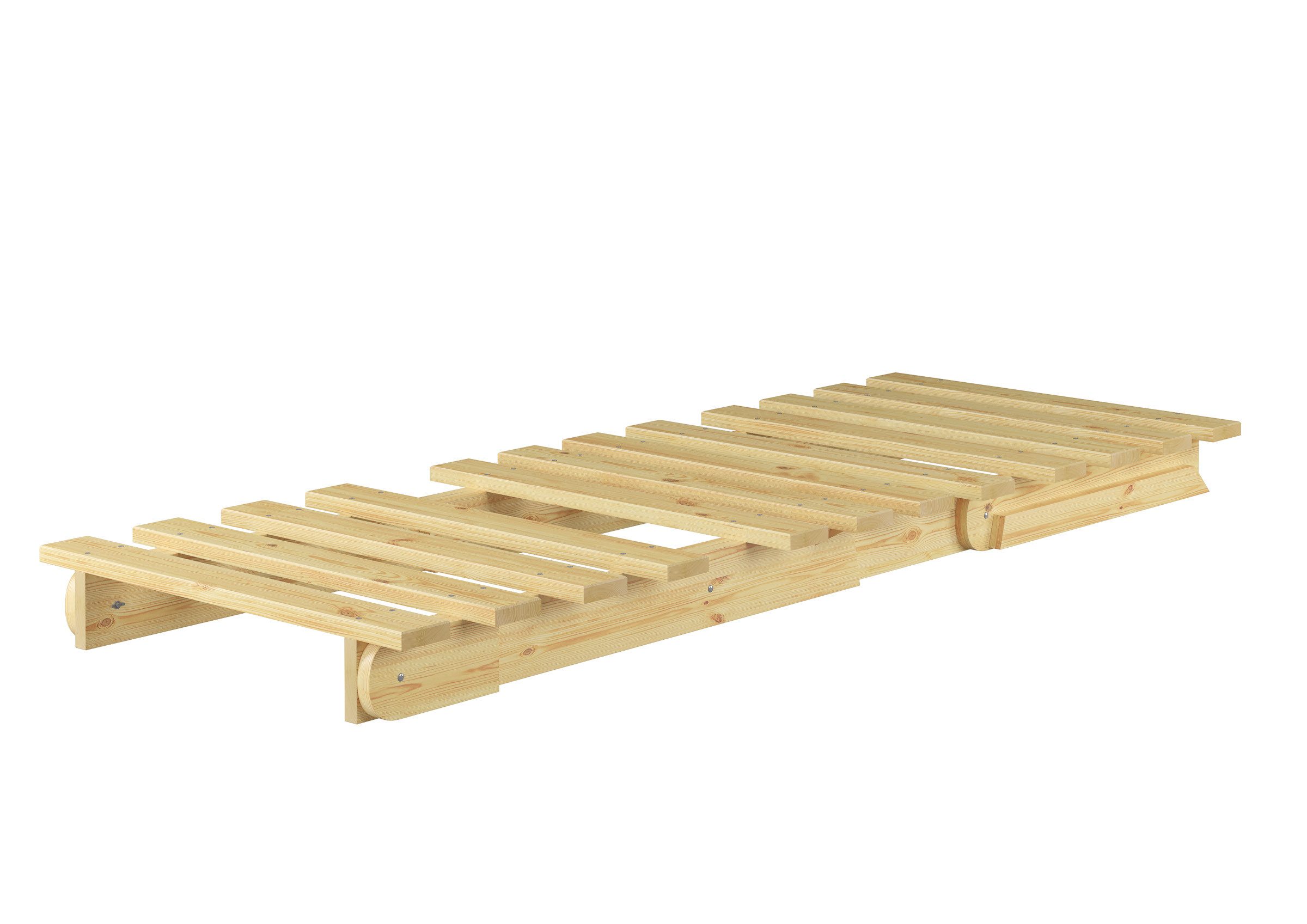 ERST-HOLZ Stapelbett Funktionsbett Klappbett Sofabett 80 x 200 cm Kiefer Massiv