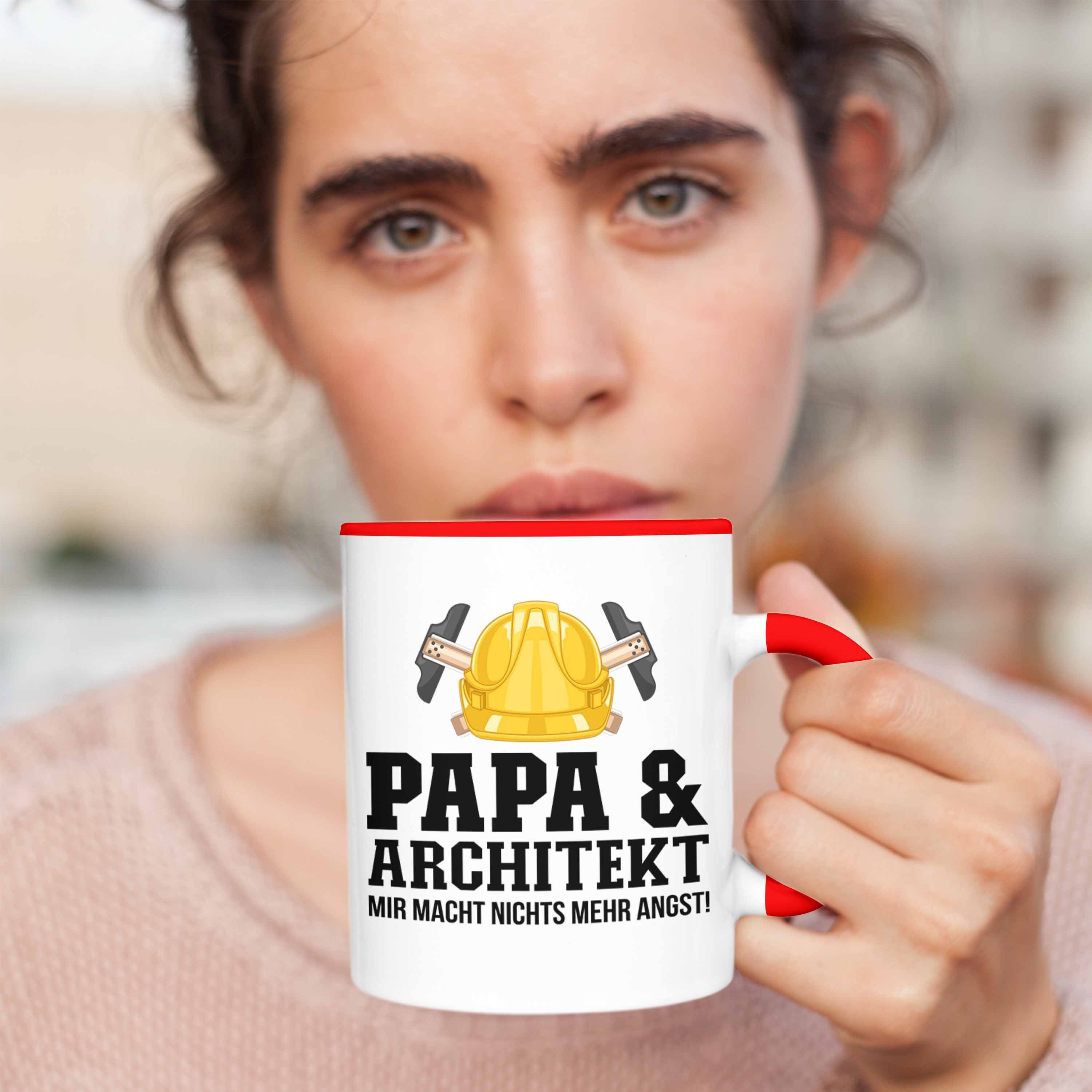 Trendation Tasse Geschenkidee und - für Rot Architekt Papa Trendation Architekt Tasse Vater