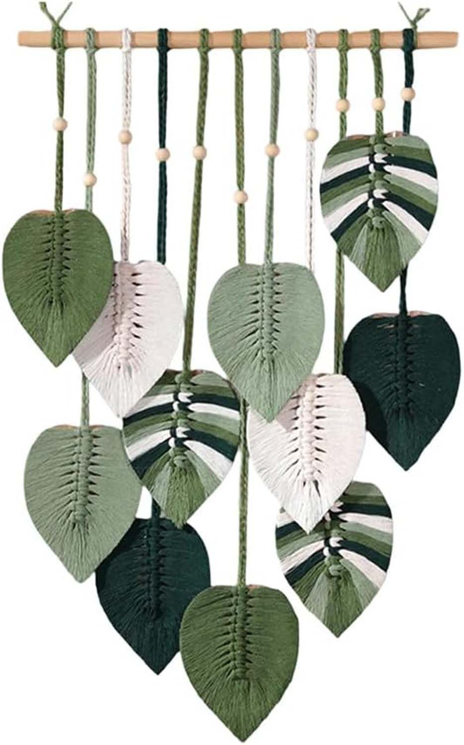 Kaket Hängedekoration Blatt Makramee Wandbehang, Boho Raumdekor günstig online kaufen