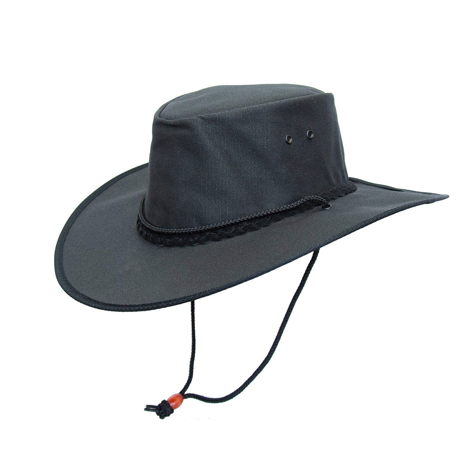 Outbacker Cowboyhut Outdoor Sommerhut aus Canvas super leicht und luftig inkl. Kinnband wa