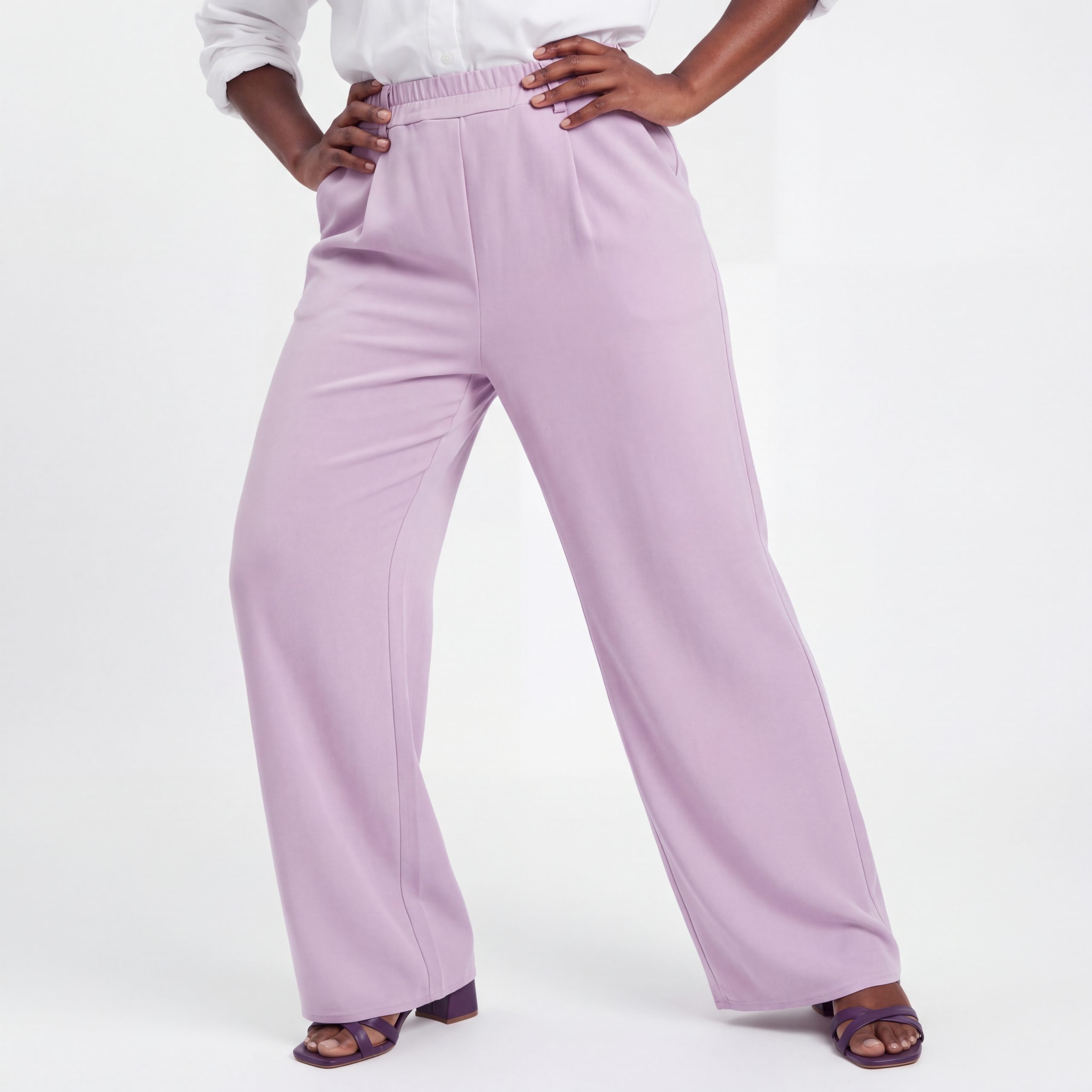 OriginalYou Culotte Damen Culotte Wide Leg Freizeithose leichte Sommerhose mit Stretchbund, erhältlich in Größe 36 bis 44