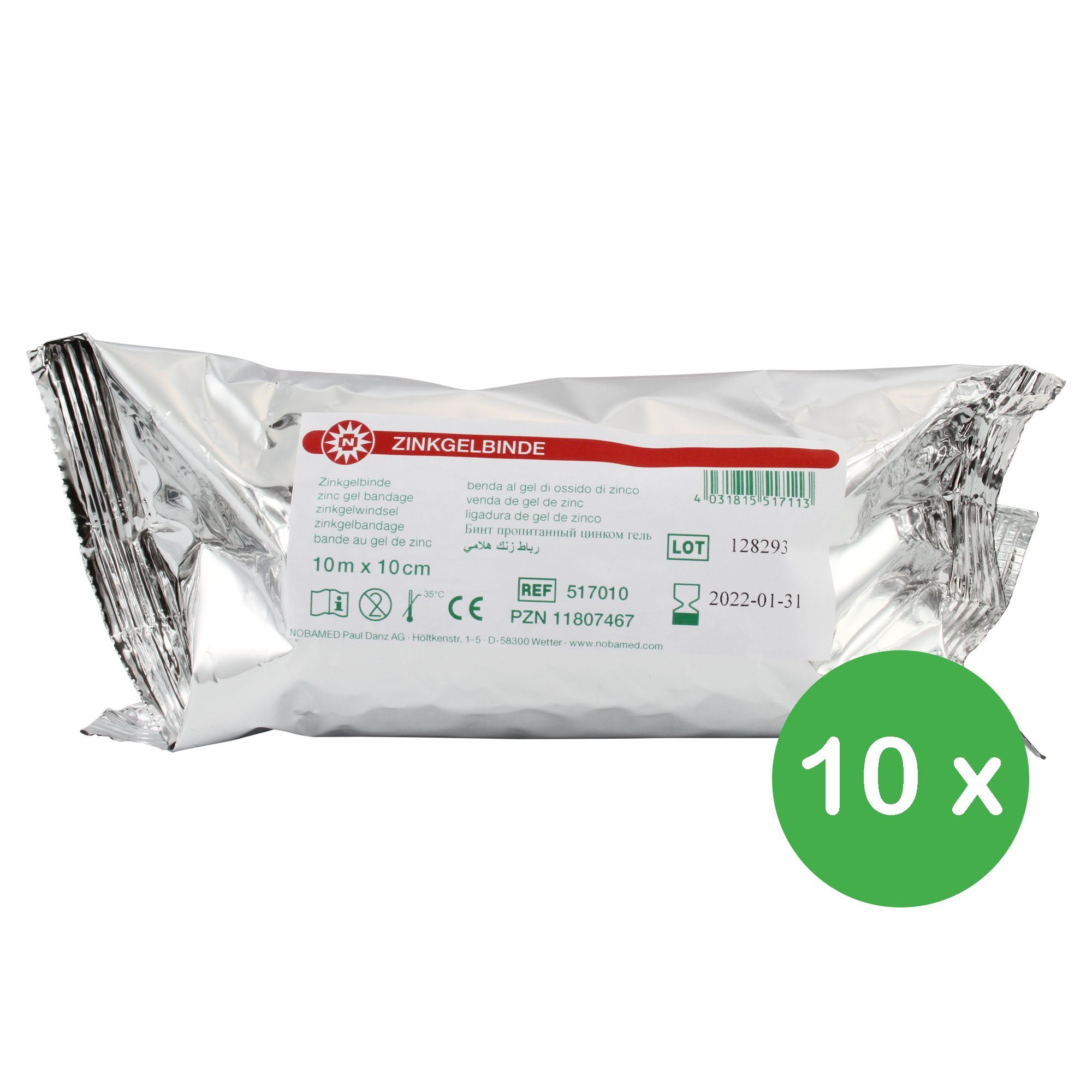 Nobamed Bandage Zinkgelbinden