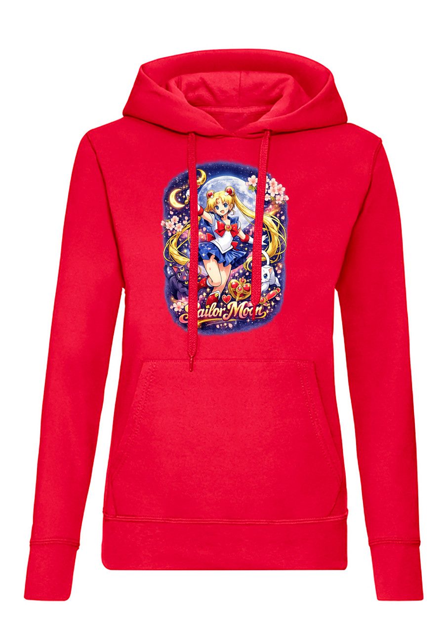 Blondie & Brownie Hoodie Damen Hoodie Sailor Moon Anime Manga Print Kapuze Casual Stil SailorMoonKI Magie Hoodie Damen Style