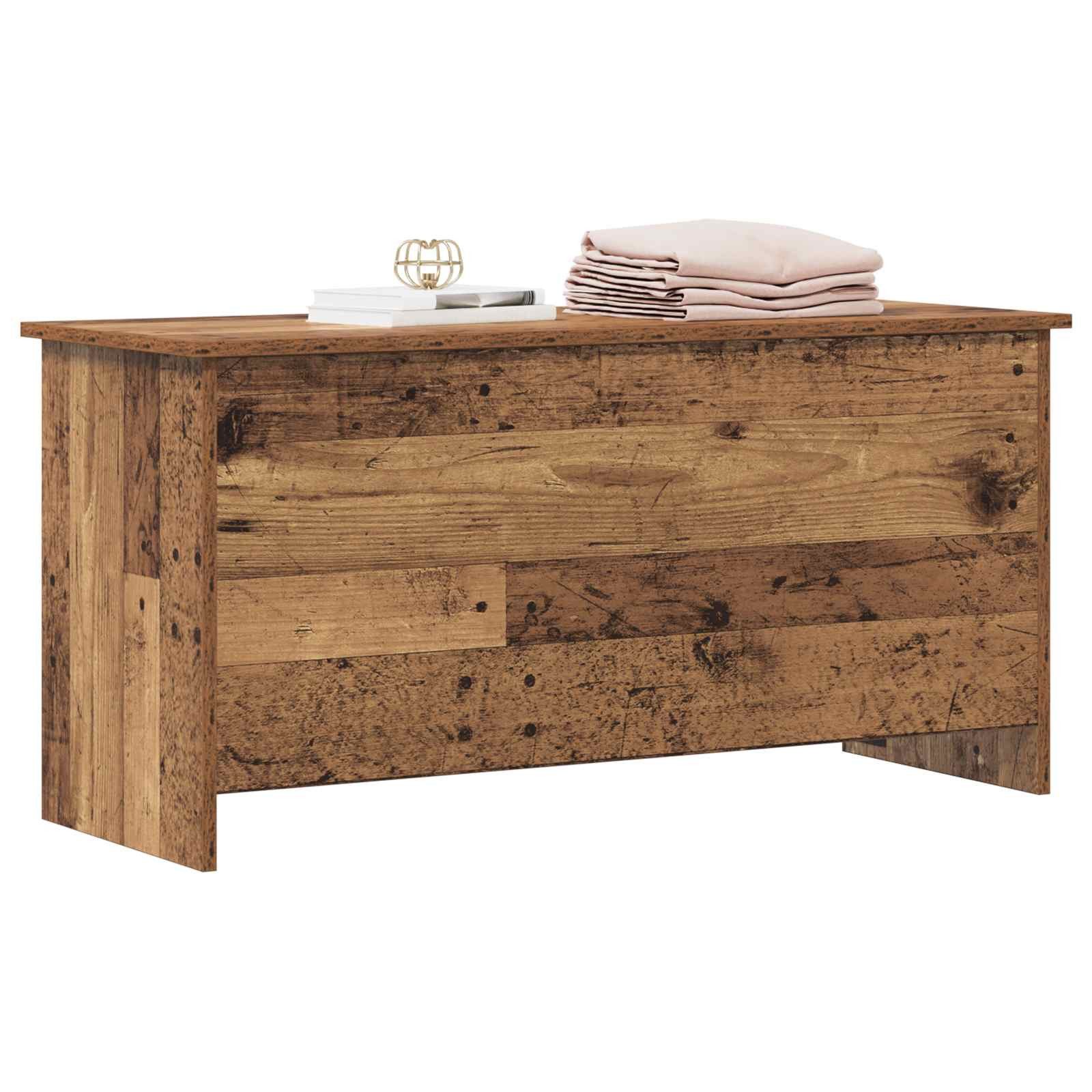 vidaXL Aufbewahrungsbox Aufbewahrungstruhe Altholz 100 x 40 x 50 cm Holzwerkstoff (1 St)