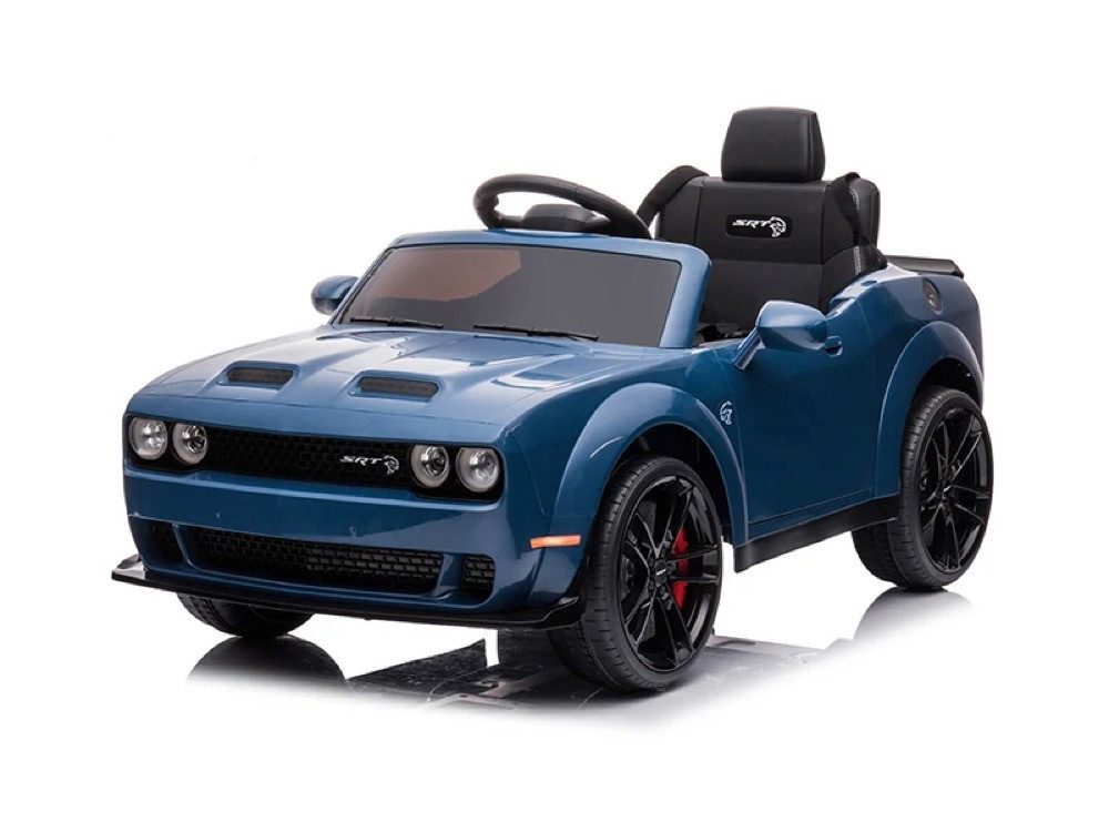 Elektro-Kinderauto Dodge Challenger SRT, 2 Motoren+Sound+FB+LED blau