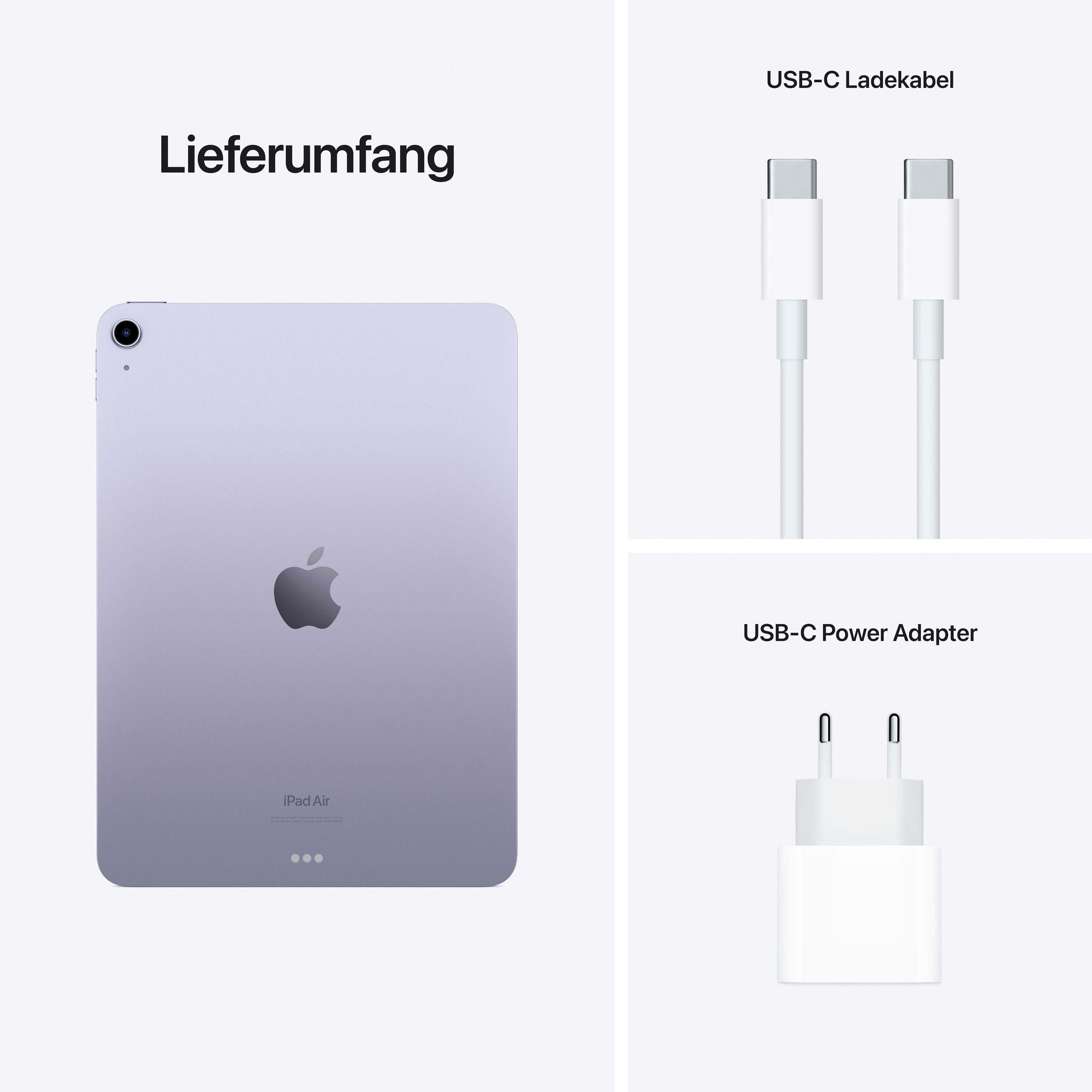 Apple iPad GB, Air purple (10,9", 64 (2022) Tablet iPadOS)