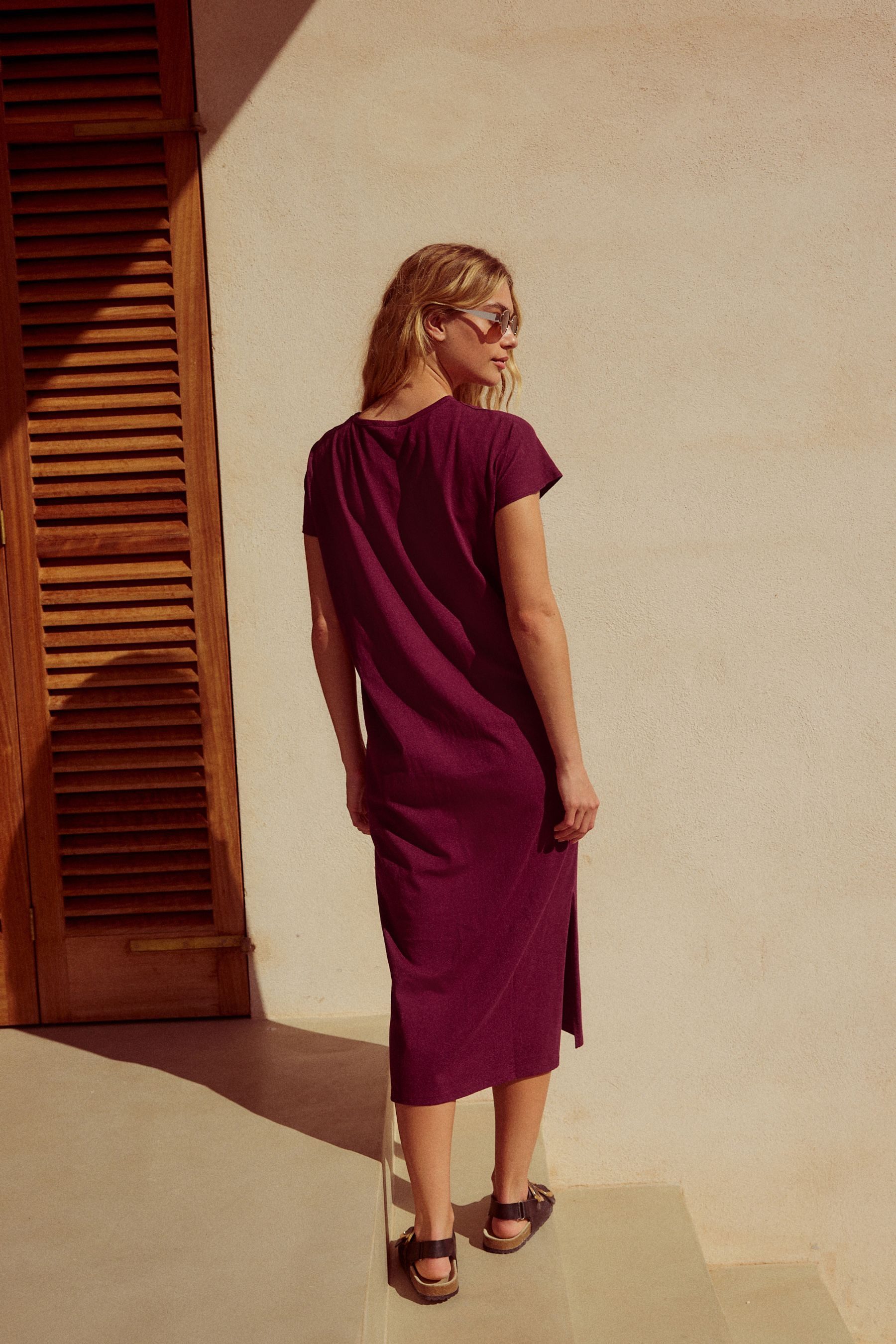 Next Sommerkleid T-Shirt-Sommerkleid 100 % Baumwolle, Petite günstig online kaufen
