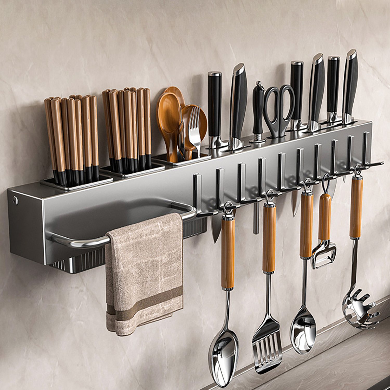 Masbekte Küchenregal Messerhalter, Küchenorganizer-Set, Küchenorganizer, mi günstig online kaufen