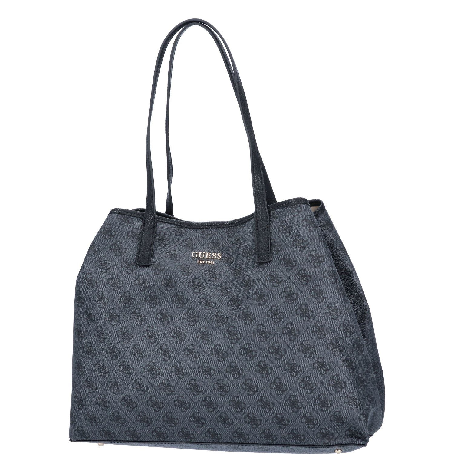 Guess Umhängetasche GUESS Damen Shopper Vikky Coal (1, 1-tlg., 1)