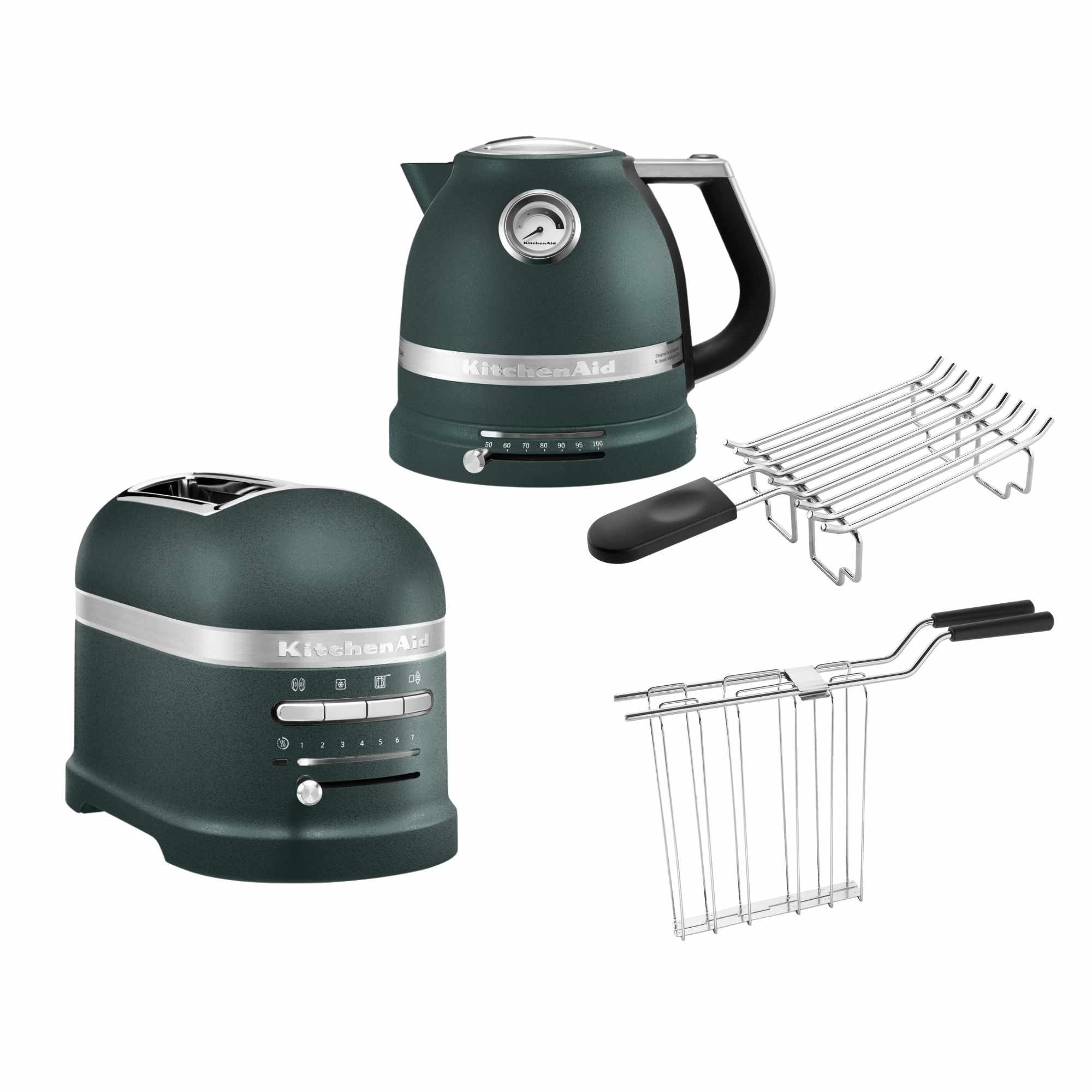 Toaster KitchenAid Artisan Wasserkocher, 2 Scheiben Toaster, Brötchenaufsatz
