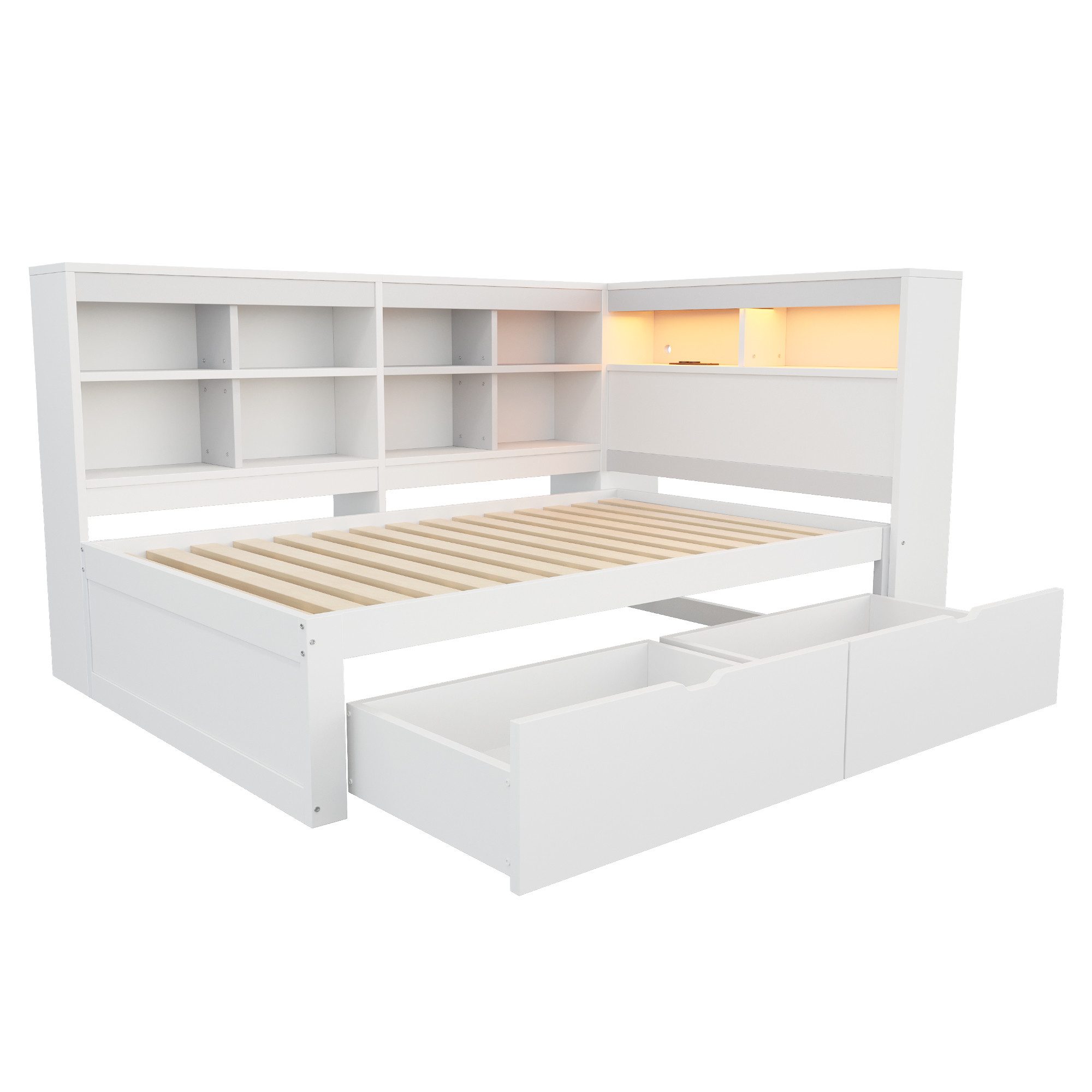 STILVORA Schlafsofa Daybett 90×200cm Jugendbett mit USB-Steckdose & LED & S günstig online kaufen