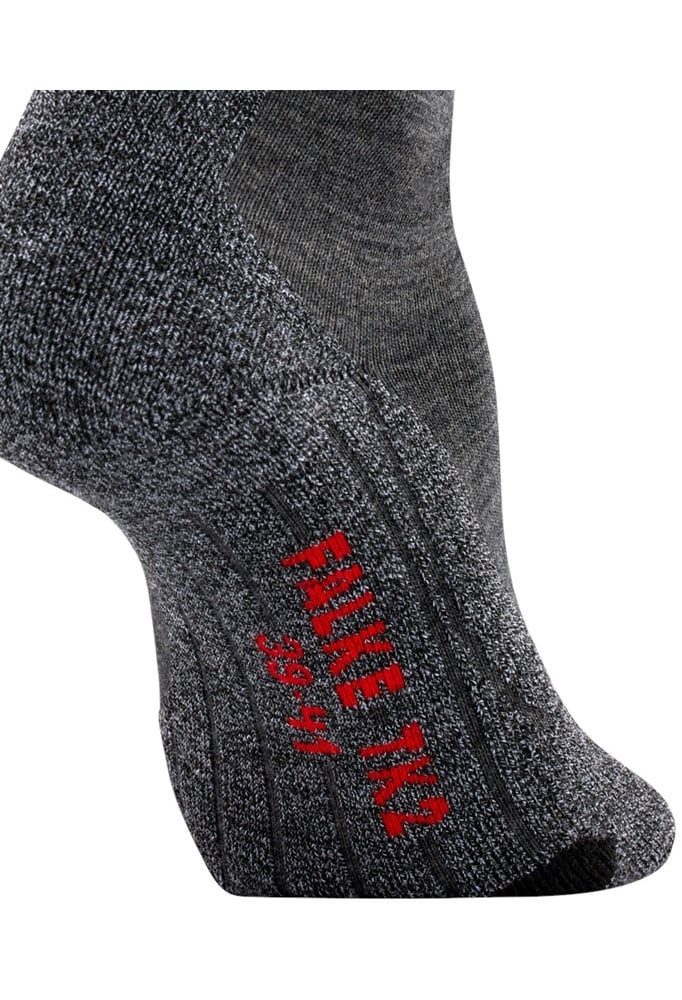 FALKE Wandersocken TK2 (Merinowolle, für leichtes Gelände) asphaltgrau Herr günstig online kaufen
