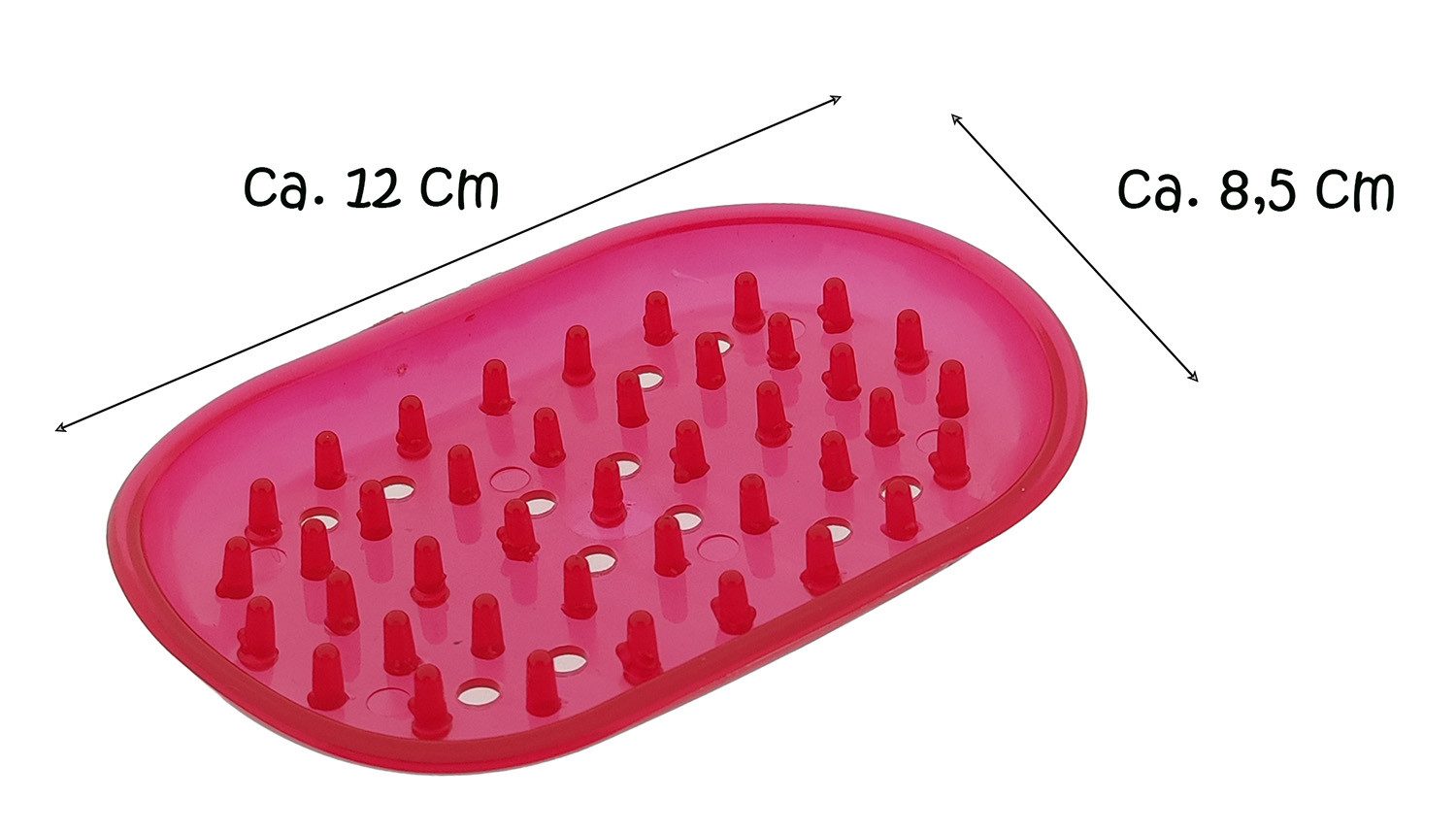 varivendo Seifenablage Seifenigel 2er Set pink – praktische Seifenablage, Breite: 8,5000000000000 cm, Ø 0 cm, PVC, Stück, 1-St., Seifen-Igel, seifenablage seifenigel seifenunterlage pvc seifenhalter badzubehör ba