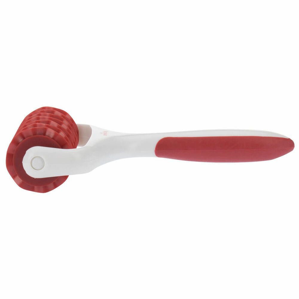 WESTMARK Teigschneider Mit 7 Rädchen, Länge: 19,5 cm, Kunststoff, Weiß/Rot, 7 Rädchen, gleichmäßige Ergebnisse, spülmaschinengeeignet, BPA-frei